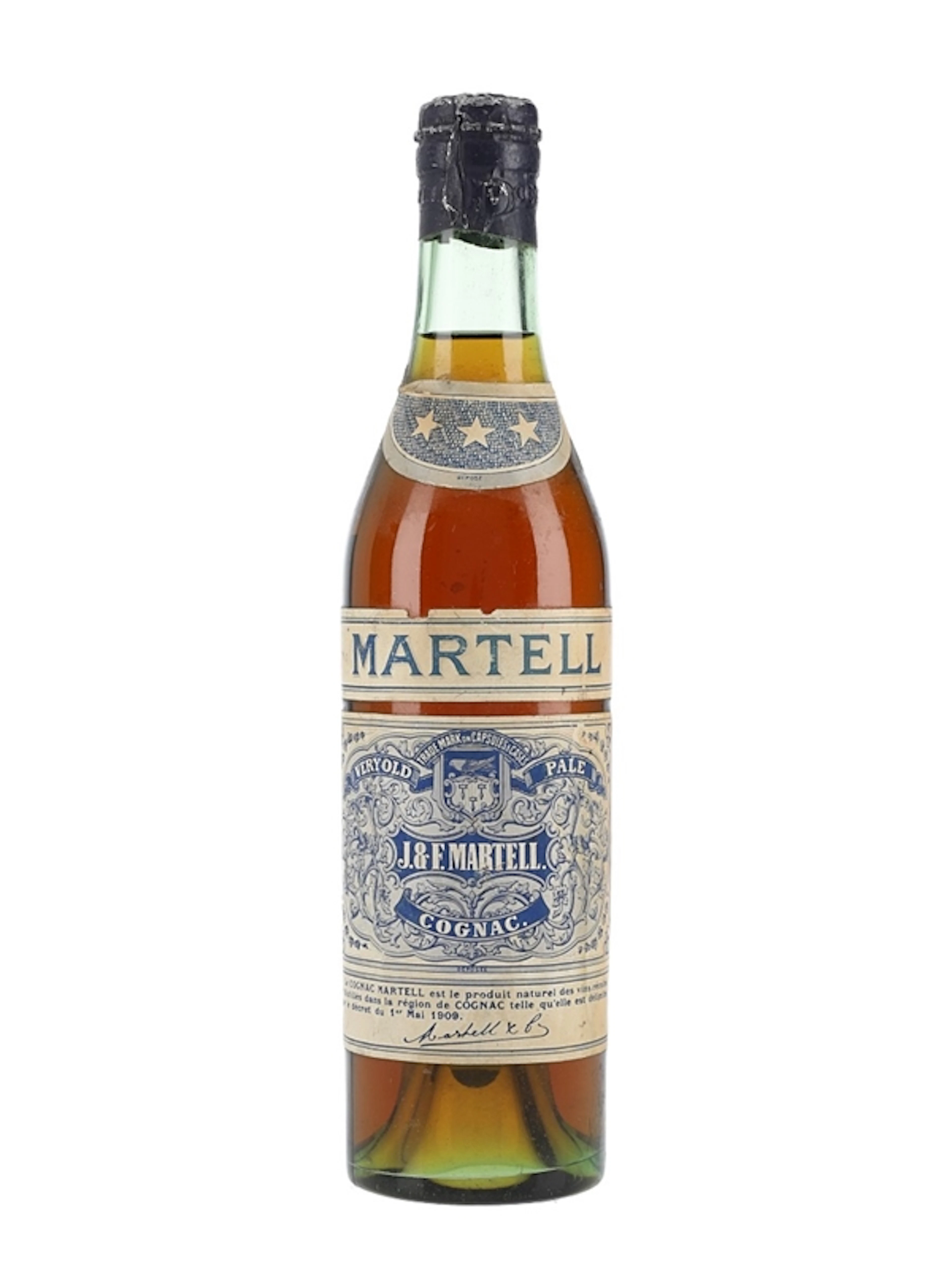 Martell 3 Star VOP Spring Cap Bottled 1950s
