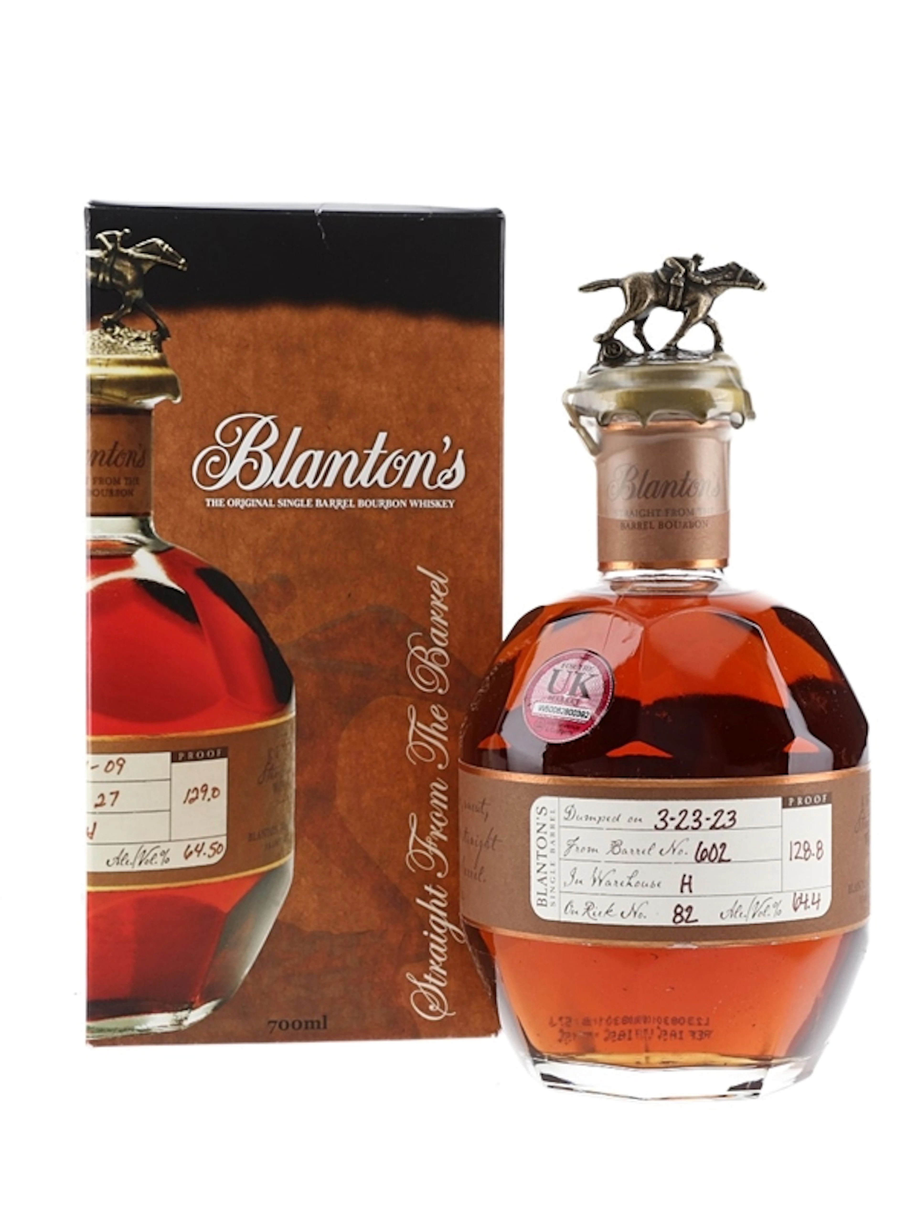 Blanton's Straight From The Barrel No.602 Bottled 2023 70cl / 64.4%