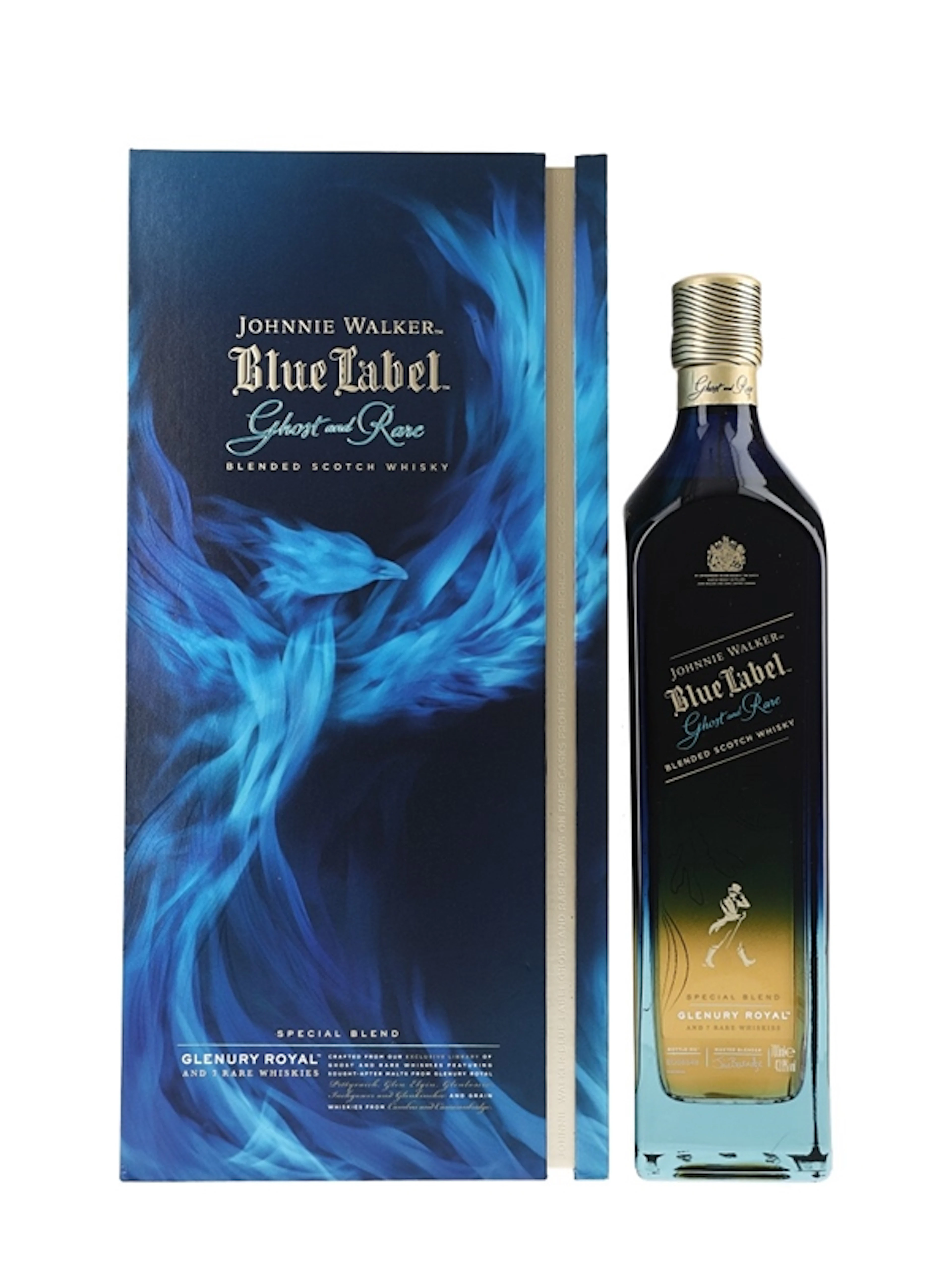 Johnnie Walker Blue Label Ghost And Rare Glenury Royal and 7 Rare