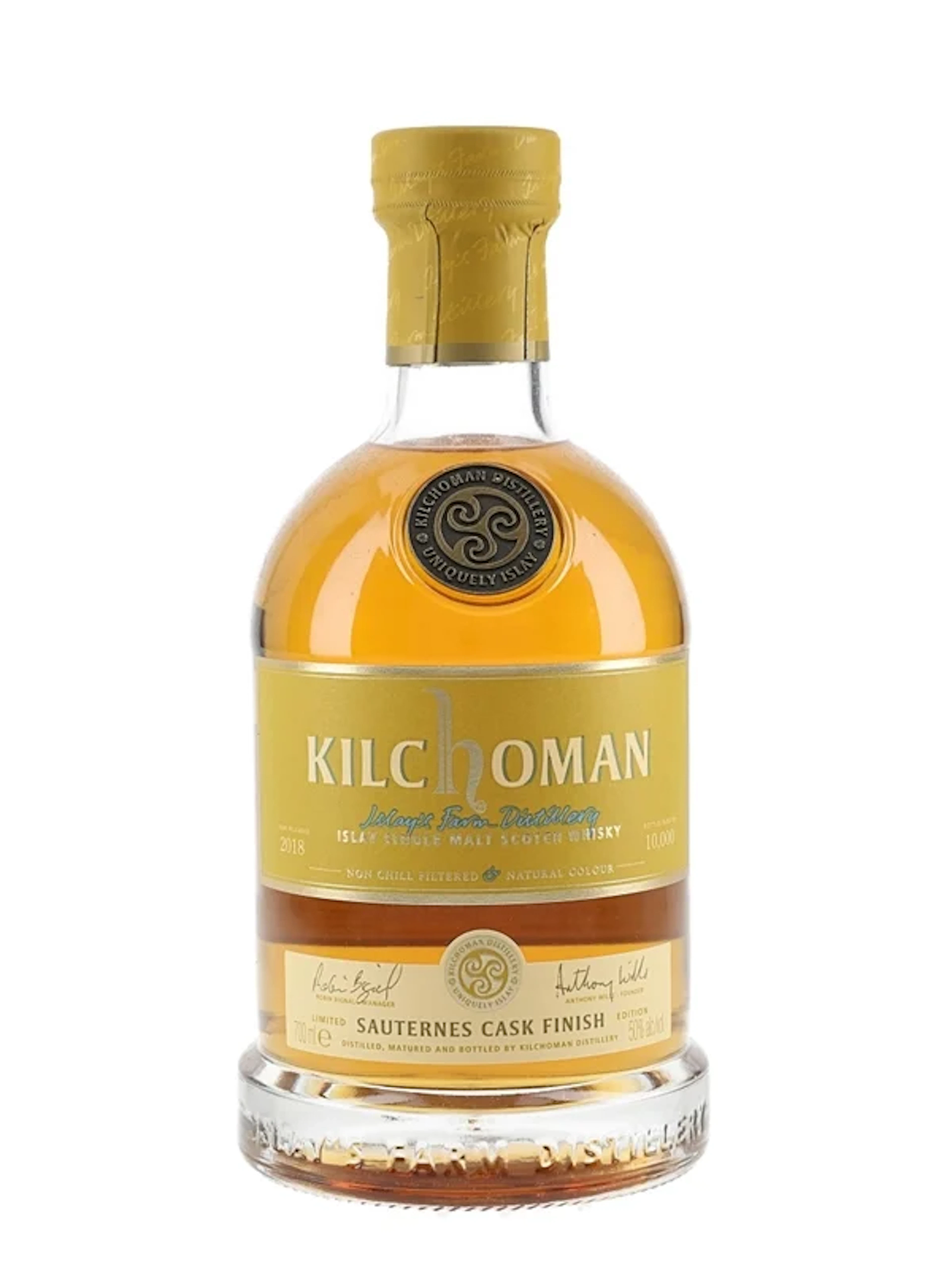 Kilchoman Sauternes Cask Matured Bottled 2018 70cl / 50%