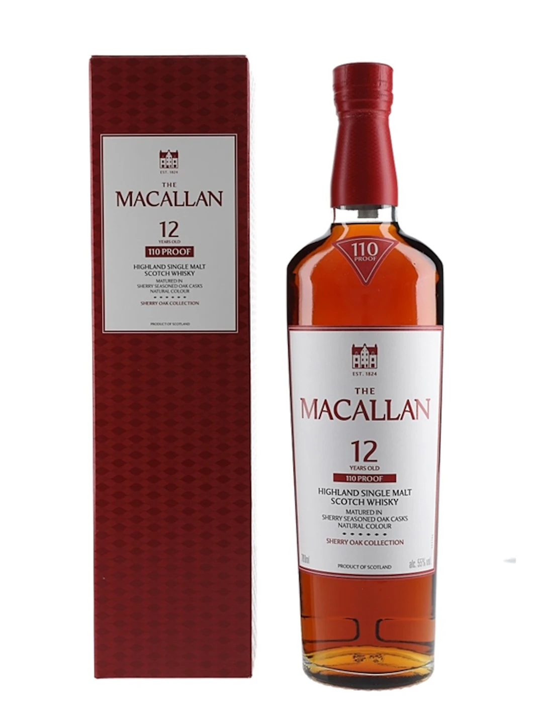 Macallan 12 Year Old 110 Proof Sherry Oak Collectio 70cl / 55%