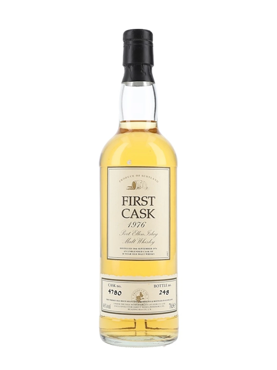 Port Ellen 1976 18 Year Old Cask 4780 First Cask 70cl / 46%