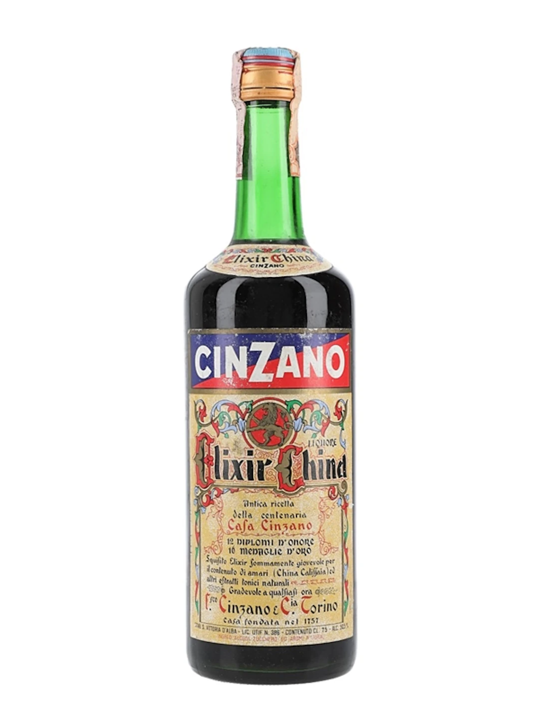 Cinzano Elixir China Bottled 1960s 75cl / 30.5%
