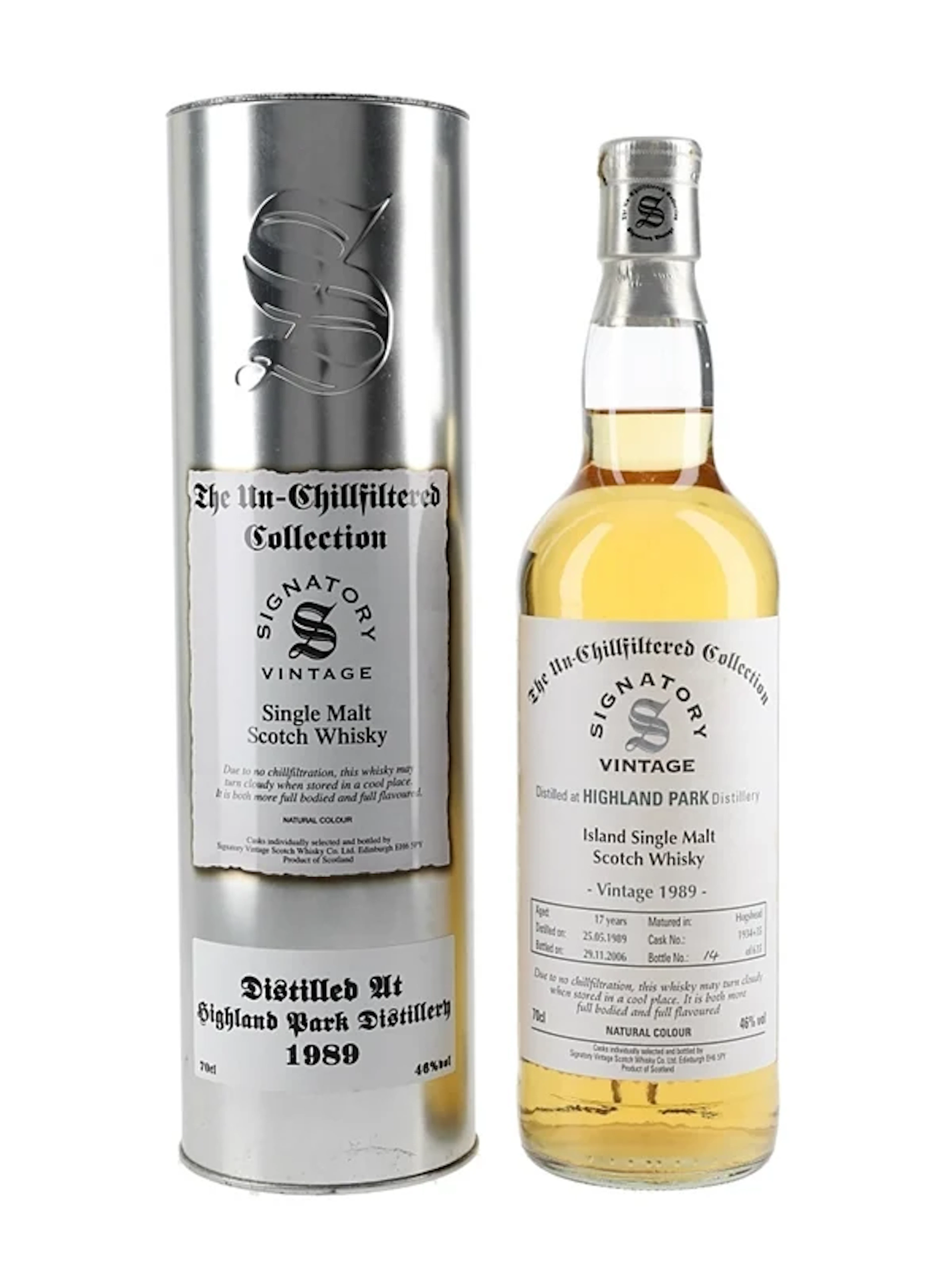 Highland Park 1989 17 Year Old Bottled 2006 - Signatory Vintage 70cl / 46%