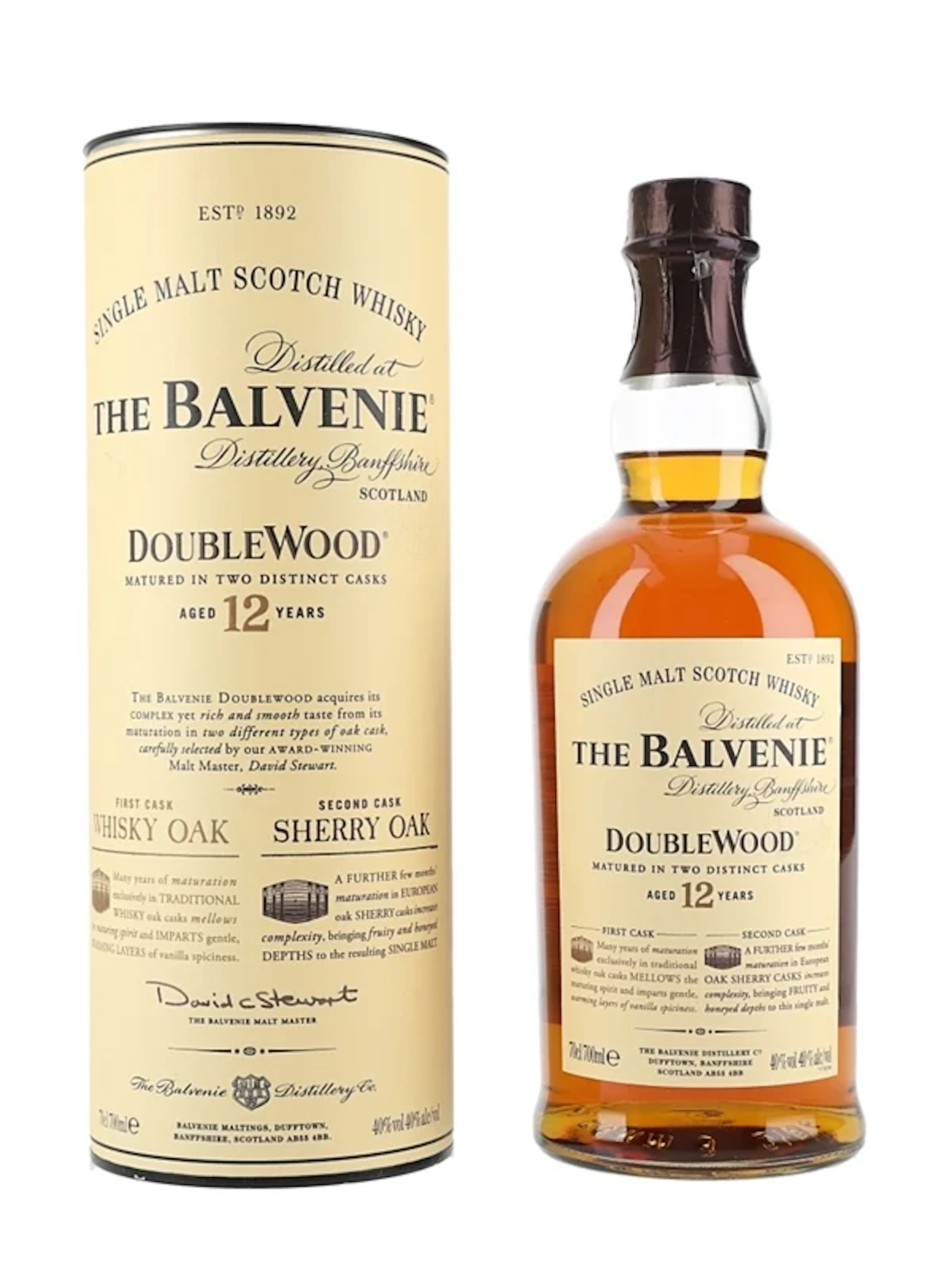 Balvenie 12 Year Old Doublewood 70cl / 40%