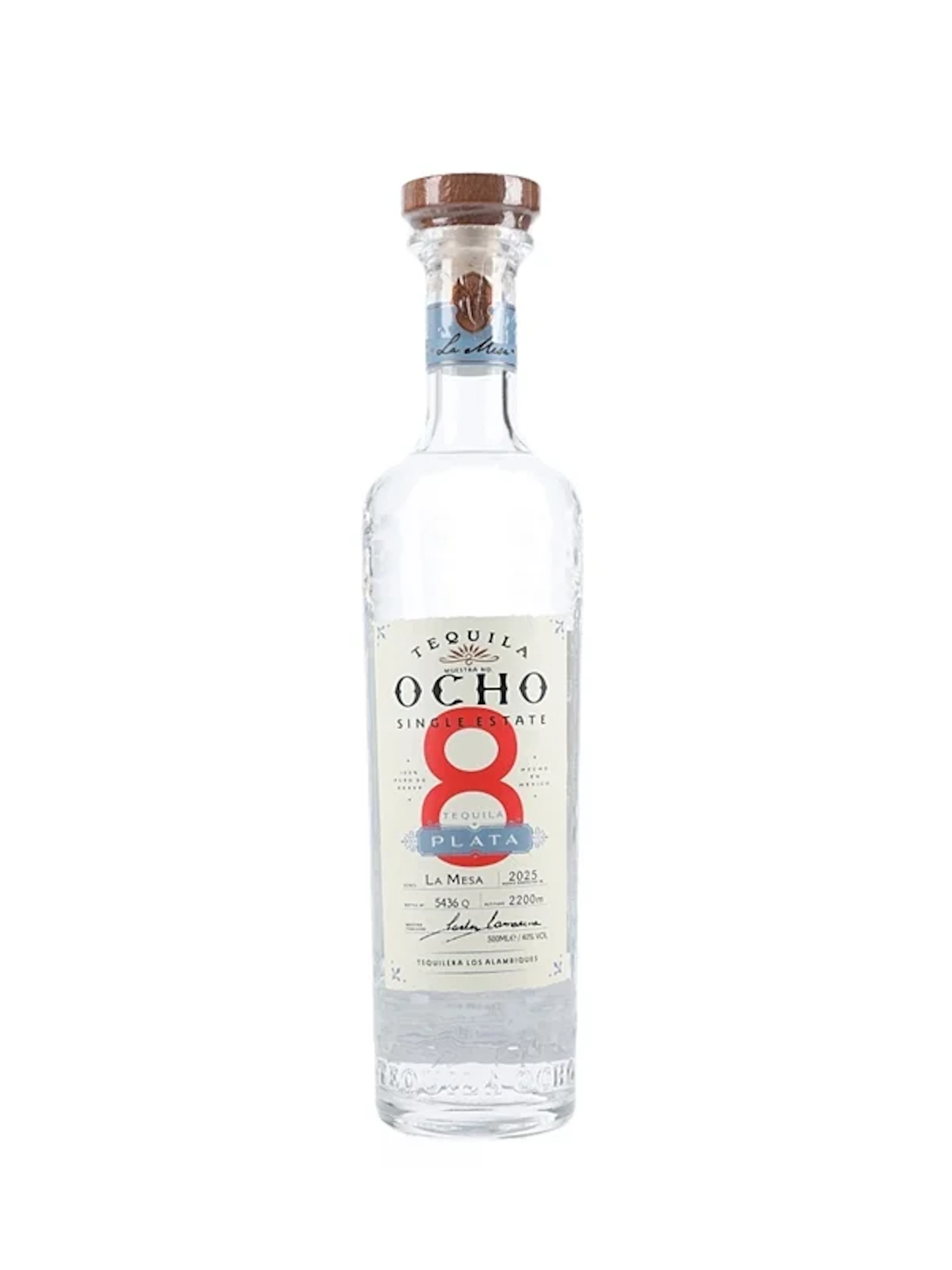 Ocho Plata Tequila Single Estate - La Mesa 2025