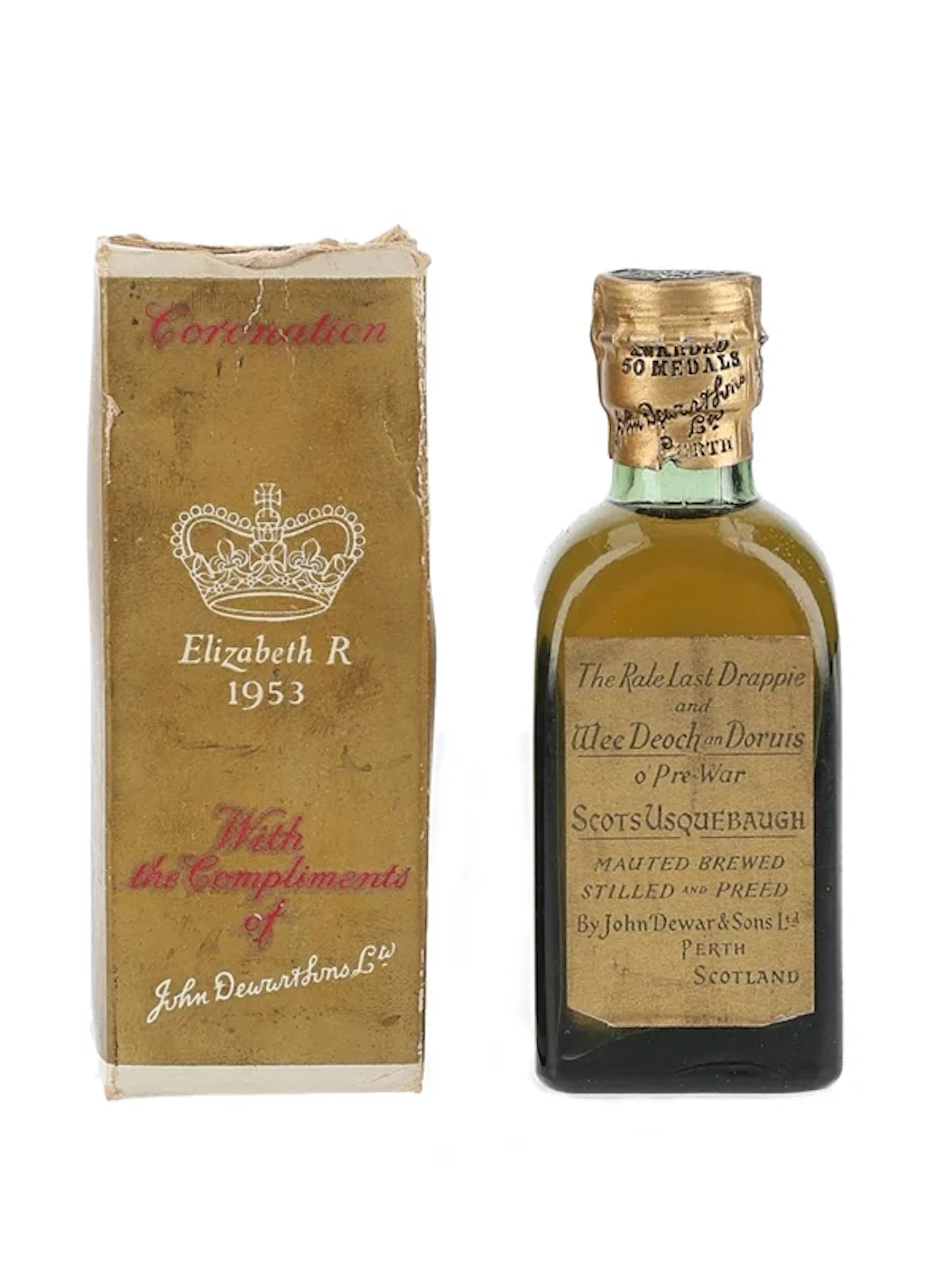 Dewar's Coronation 1953 Spring Cap