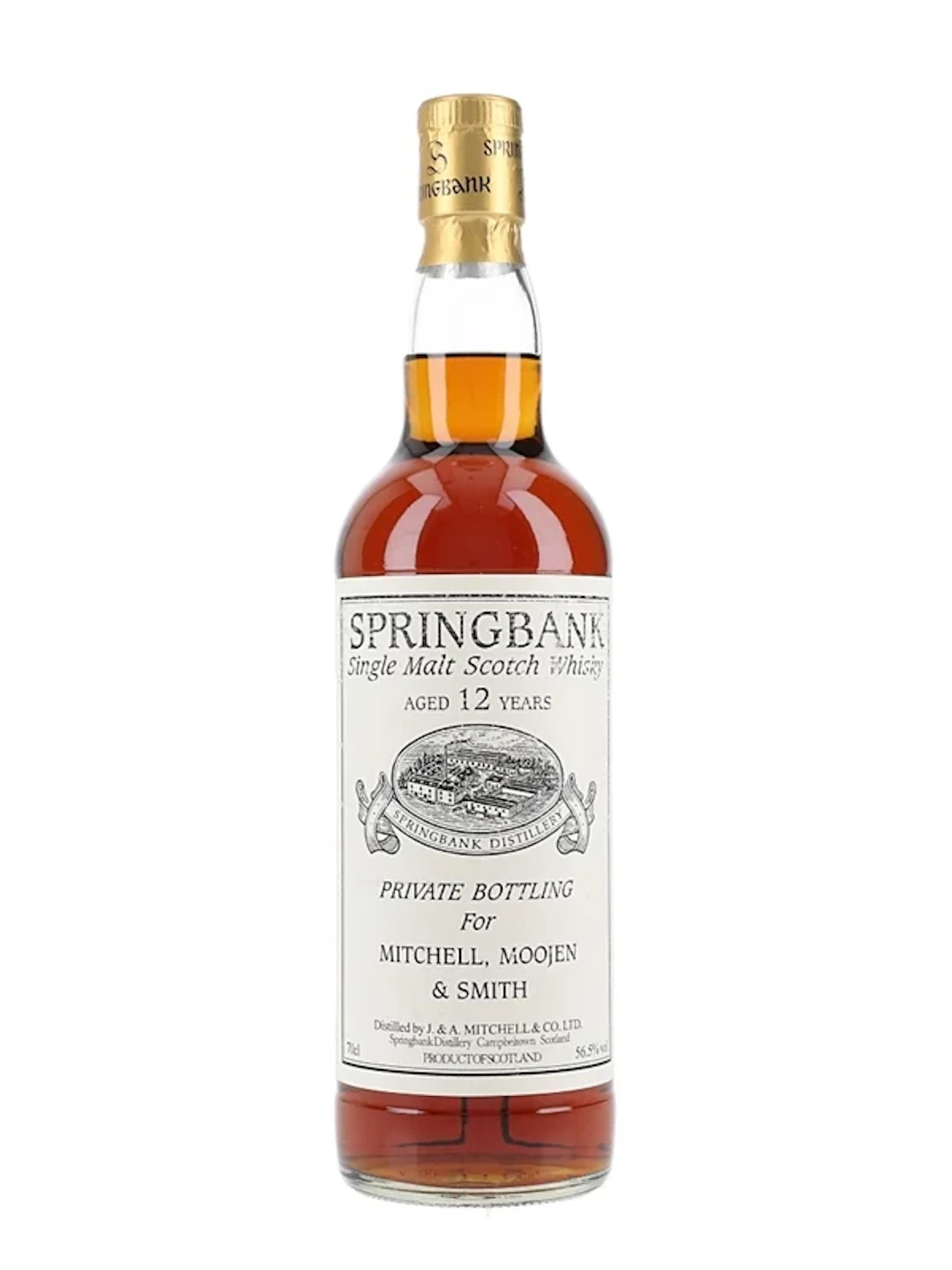 Springbank 12 Year Old Cask Strength Private Cask Bottling 70cl / 56.5%