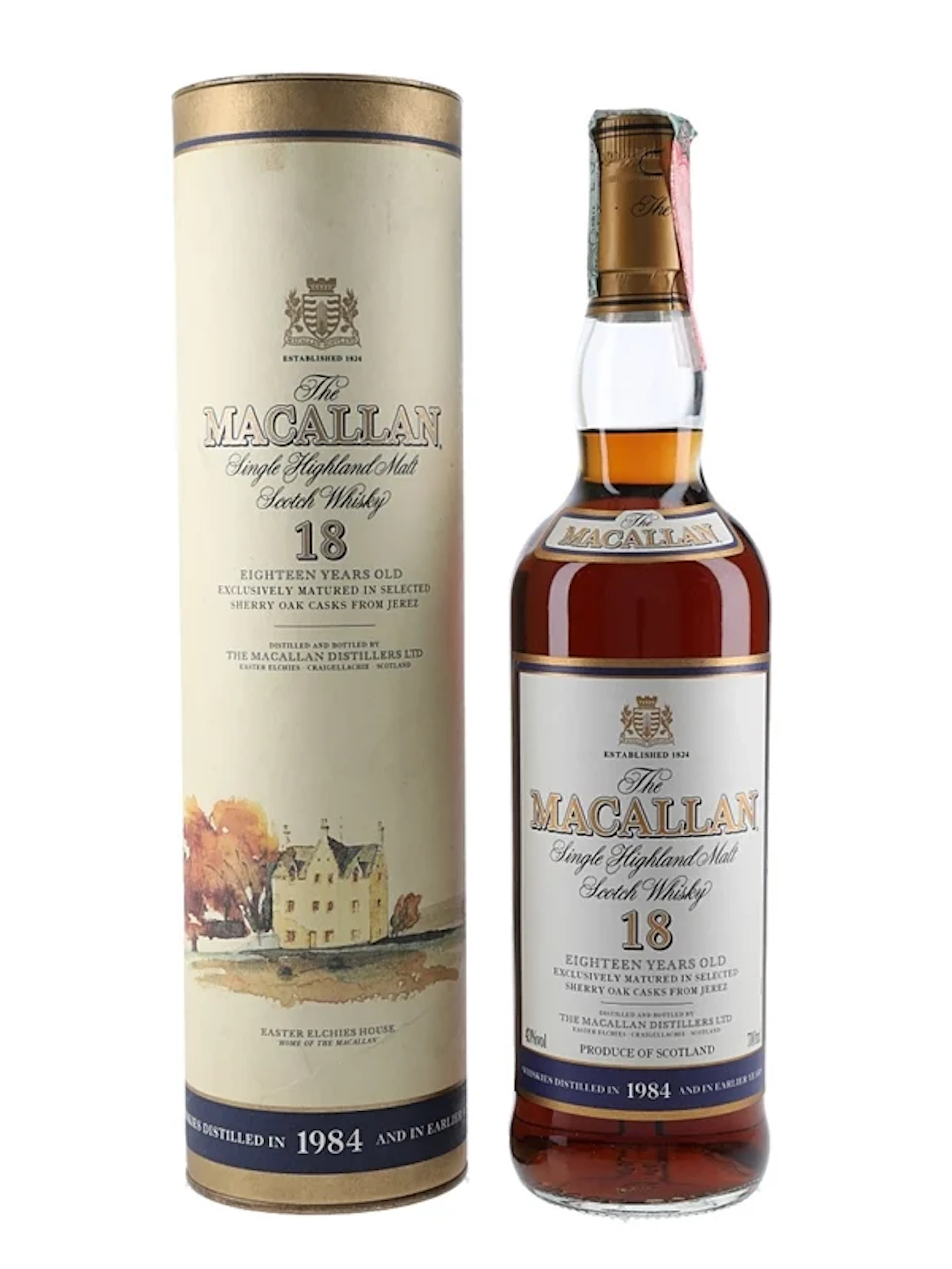 Macallan 18 Year Old Distilled 1984 And Earlier 70cl / 43%