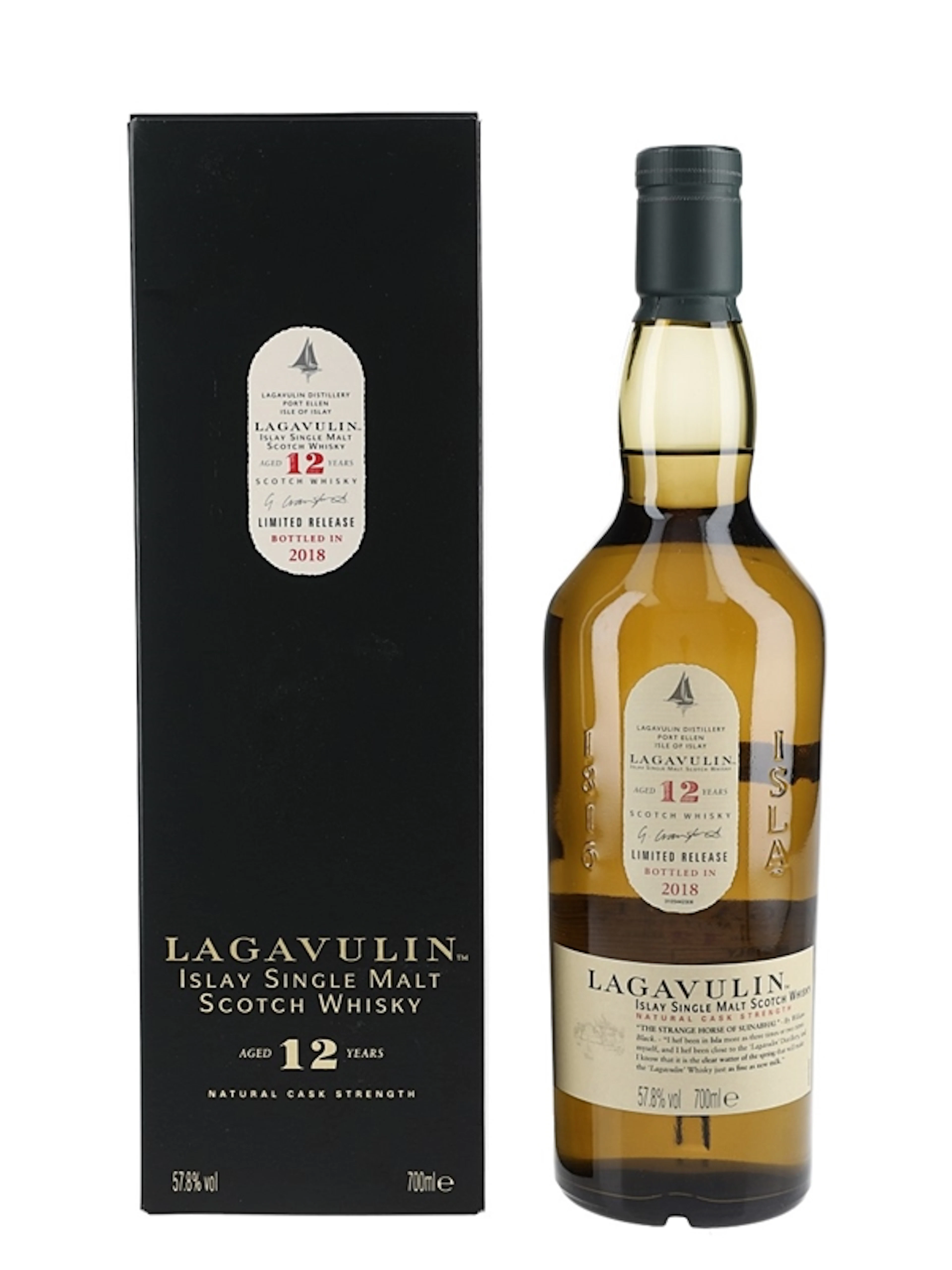 Lagavulin 12 Year Old Natural Cask Strength Special Releases 2018 70cl / 57.8%