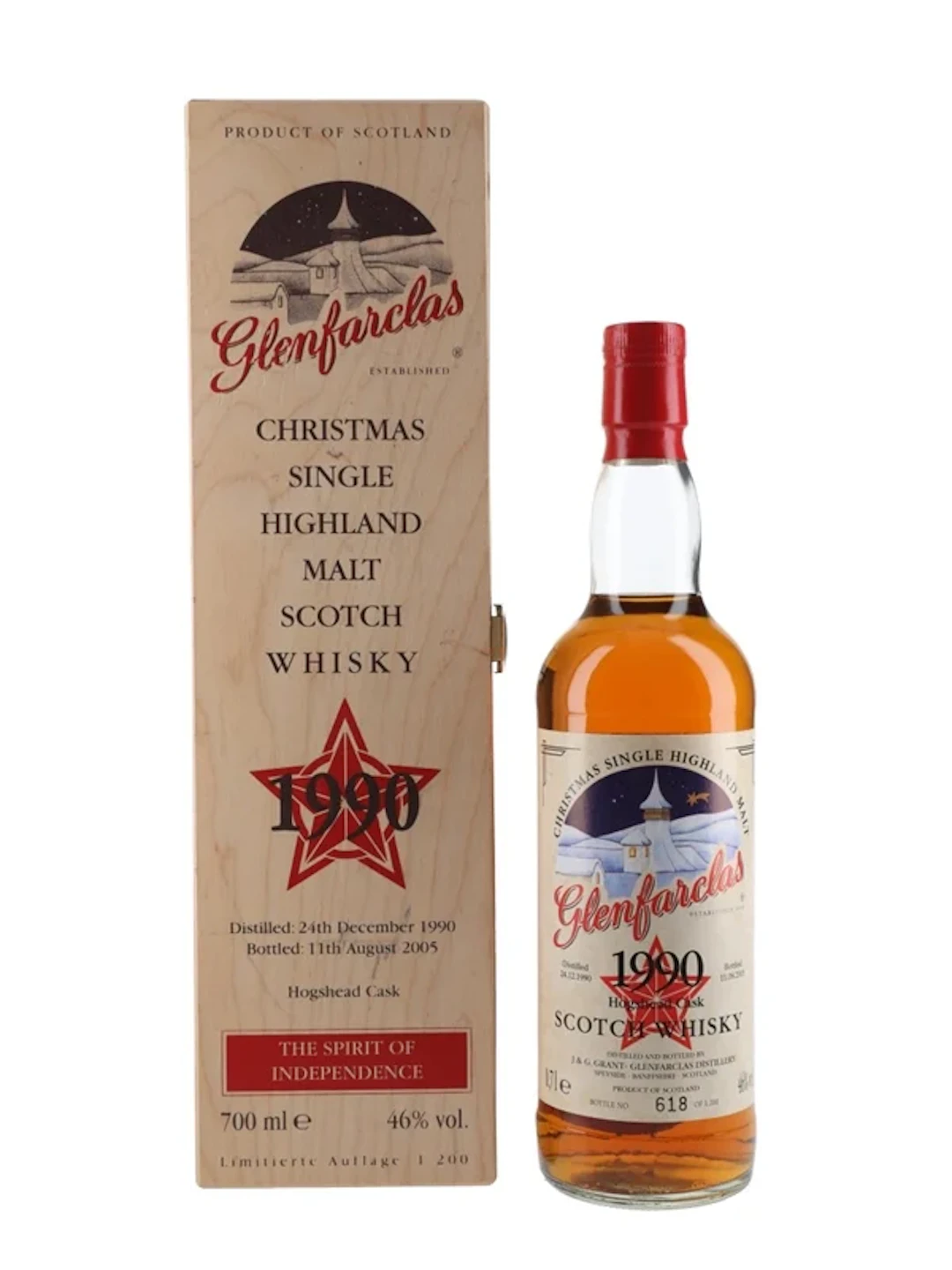 Glenfarclas 1990 Christmas Editio Bottled 2005 70cl / 46%