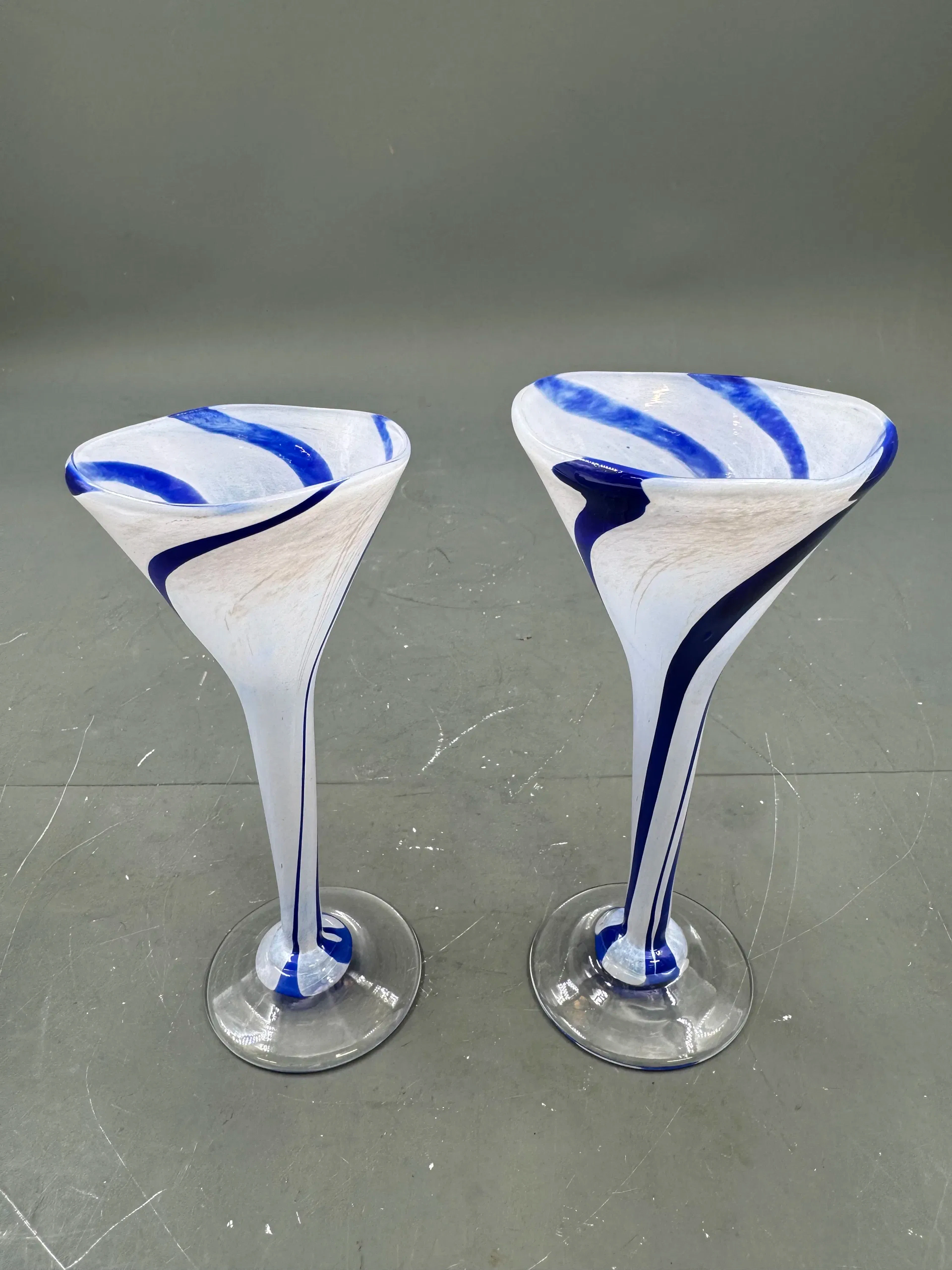 2 stk Håndblåste Martini glass