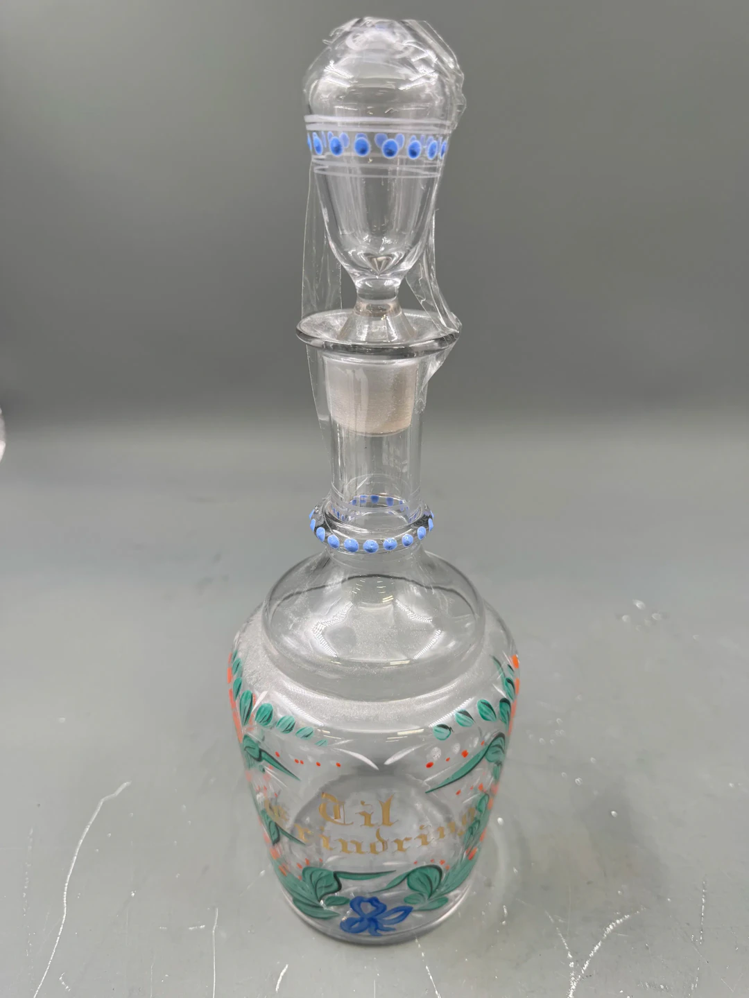 Hadeland Håndmalt Glasskaraffel