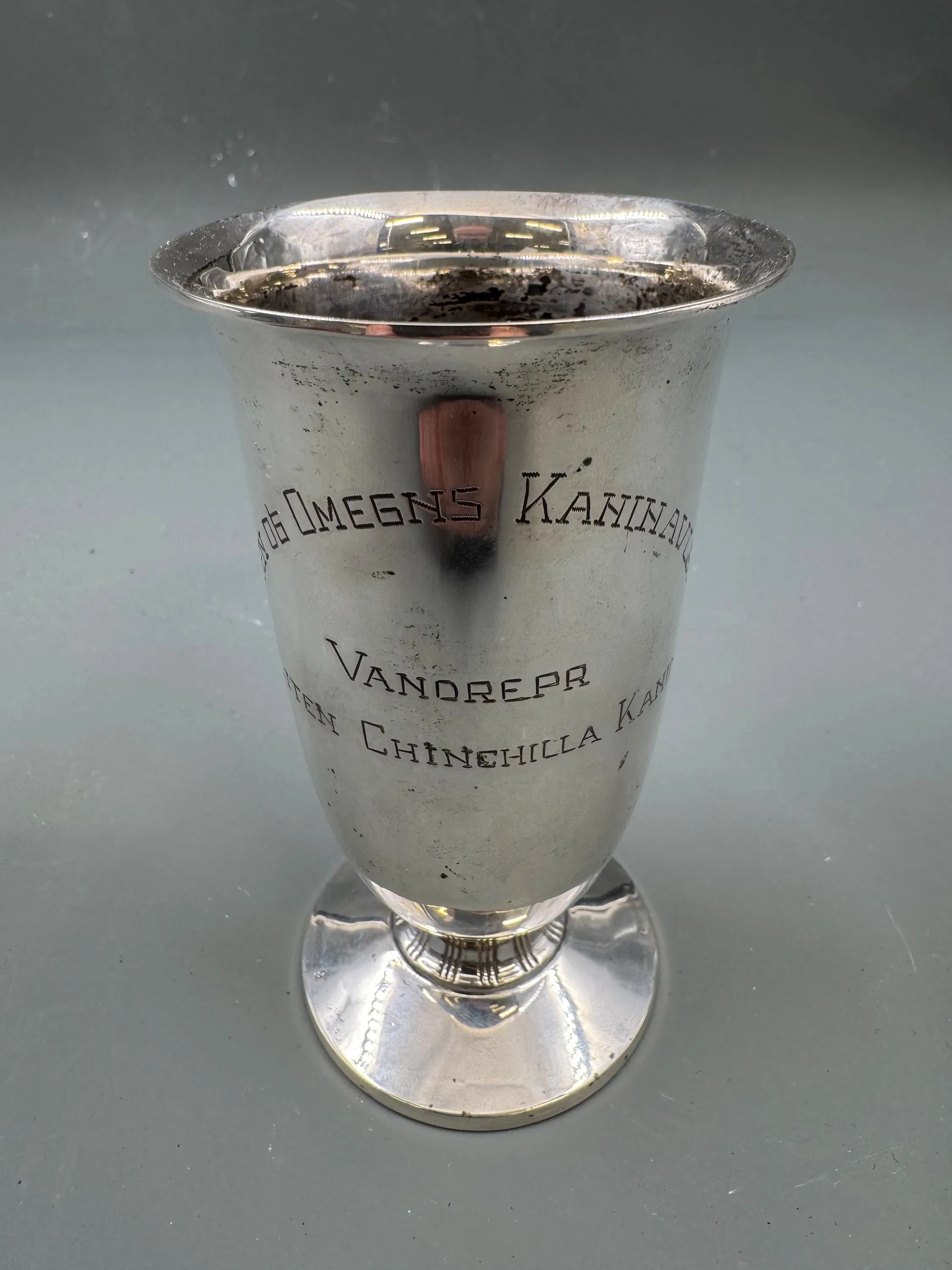Sølv pokal 830 s med tekst