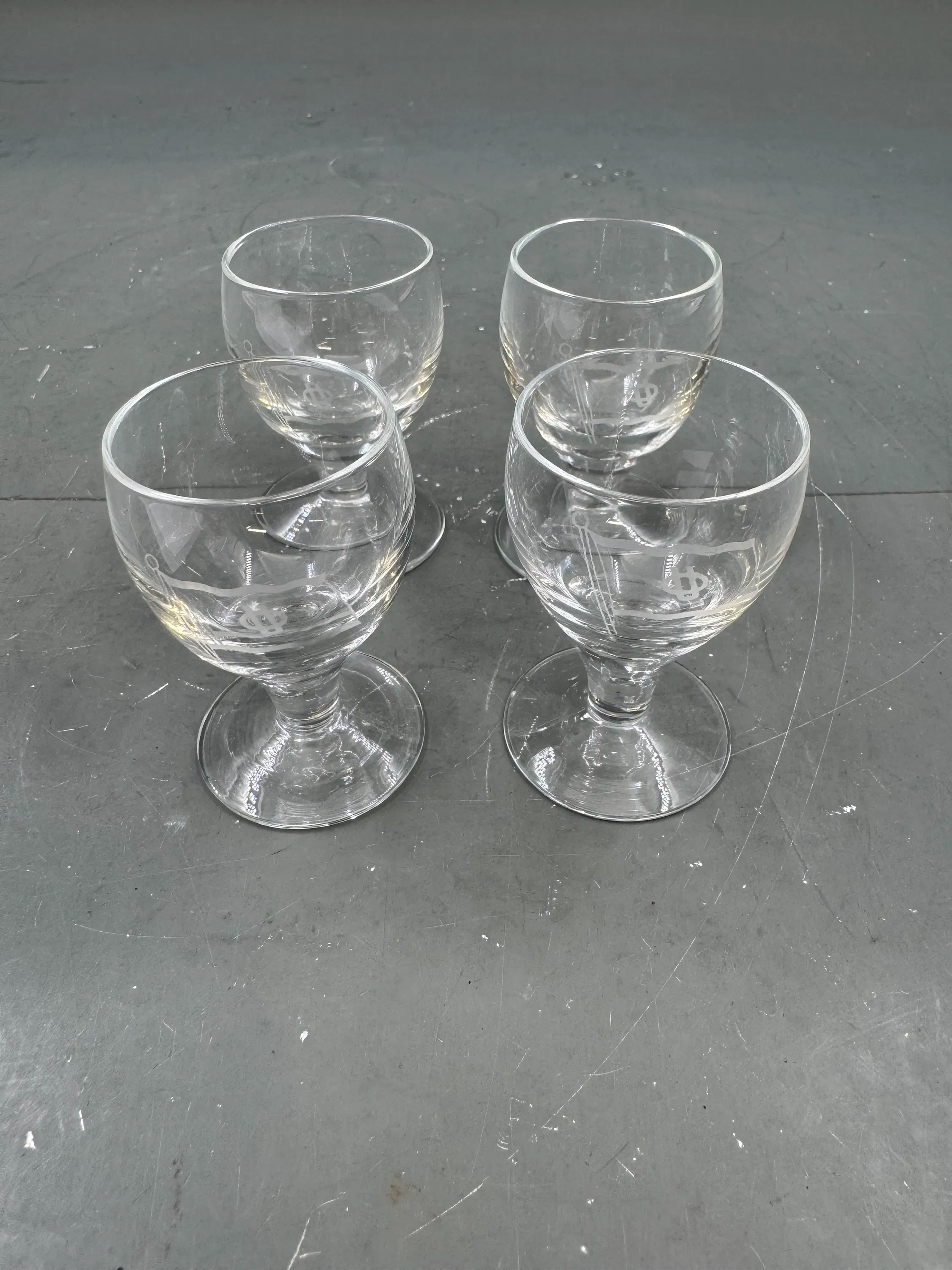 Lott- 4 snaps glass OLsen og Vgelstad oslo