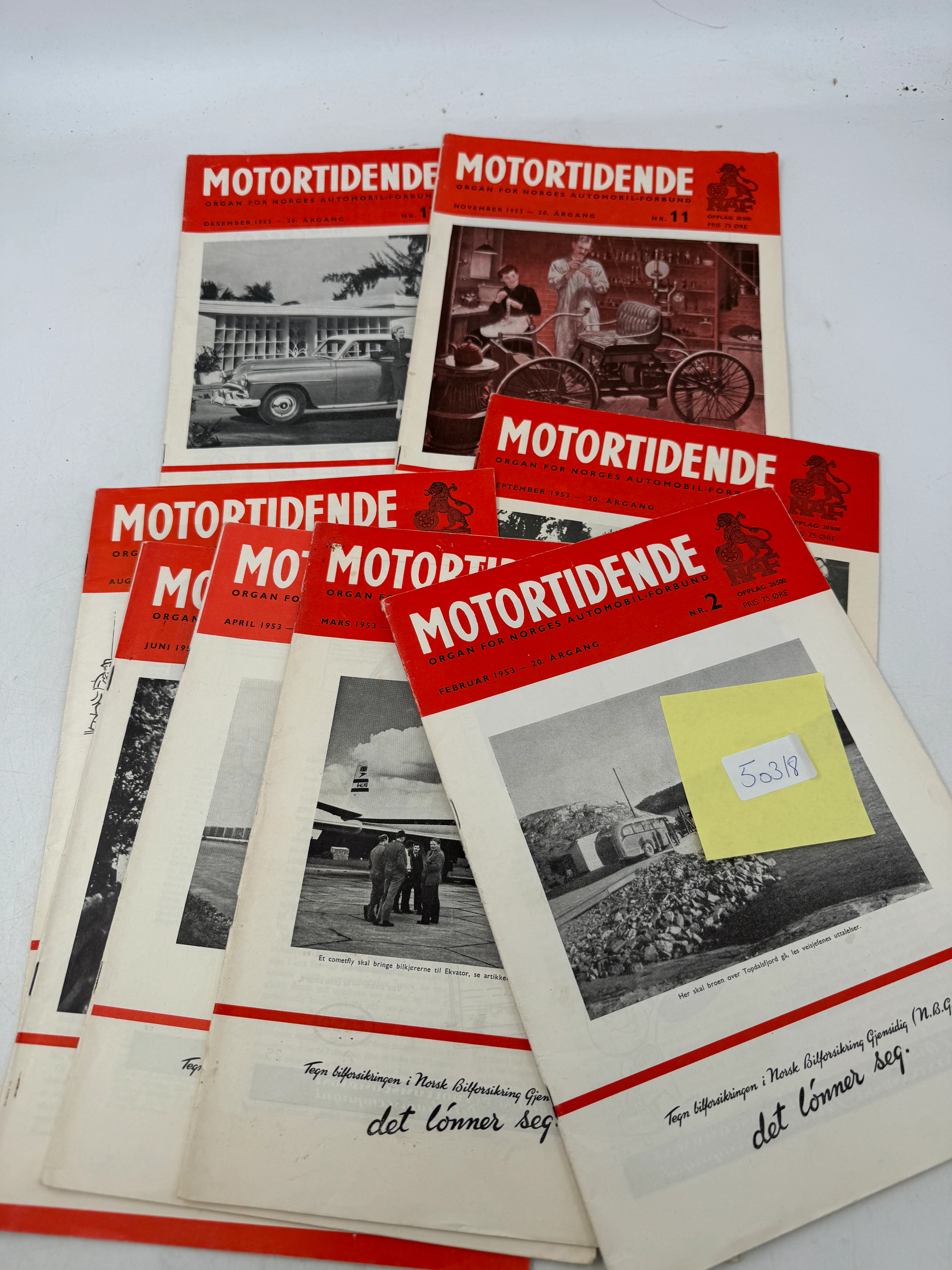 8 stk blader Motortidende