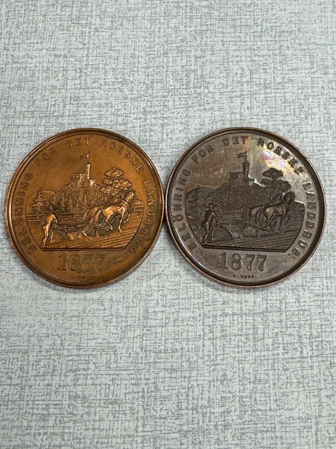 2 1800 talls medaljer