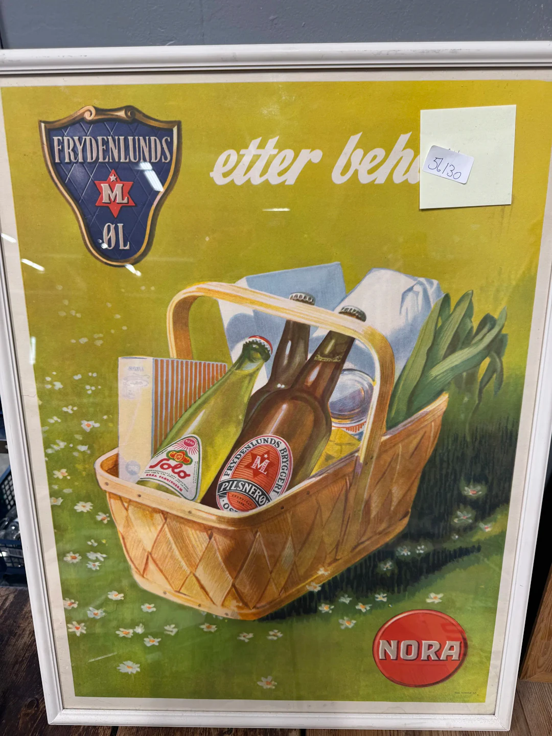 Gml Nora plakat 1940-50 tallet
