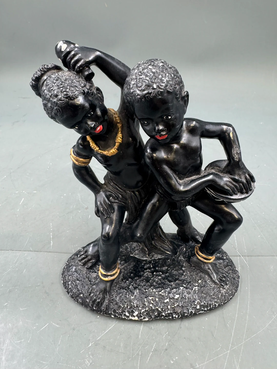 Artig Gml neger figur