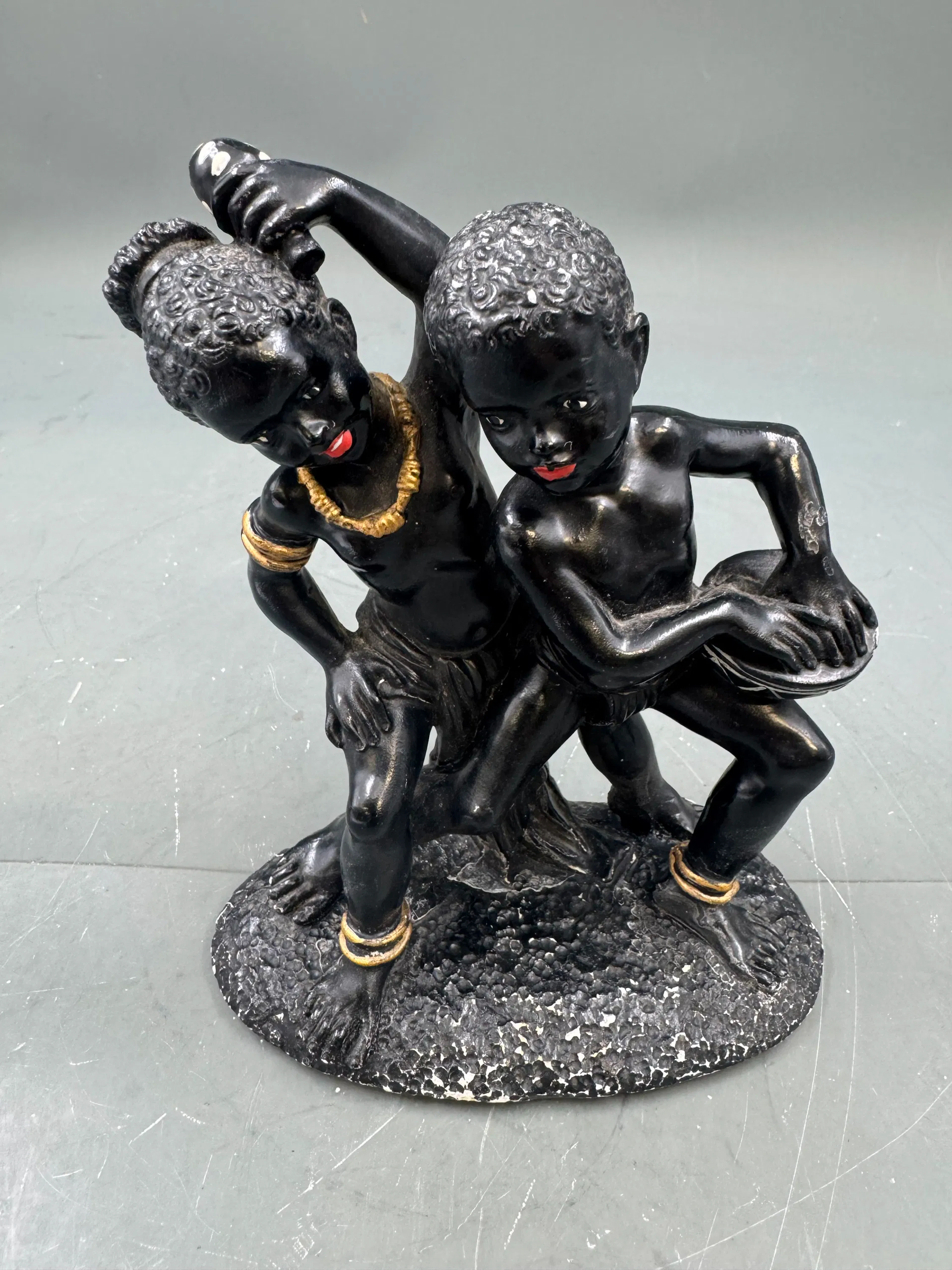 Artig Gml neger figur