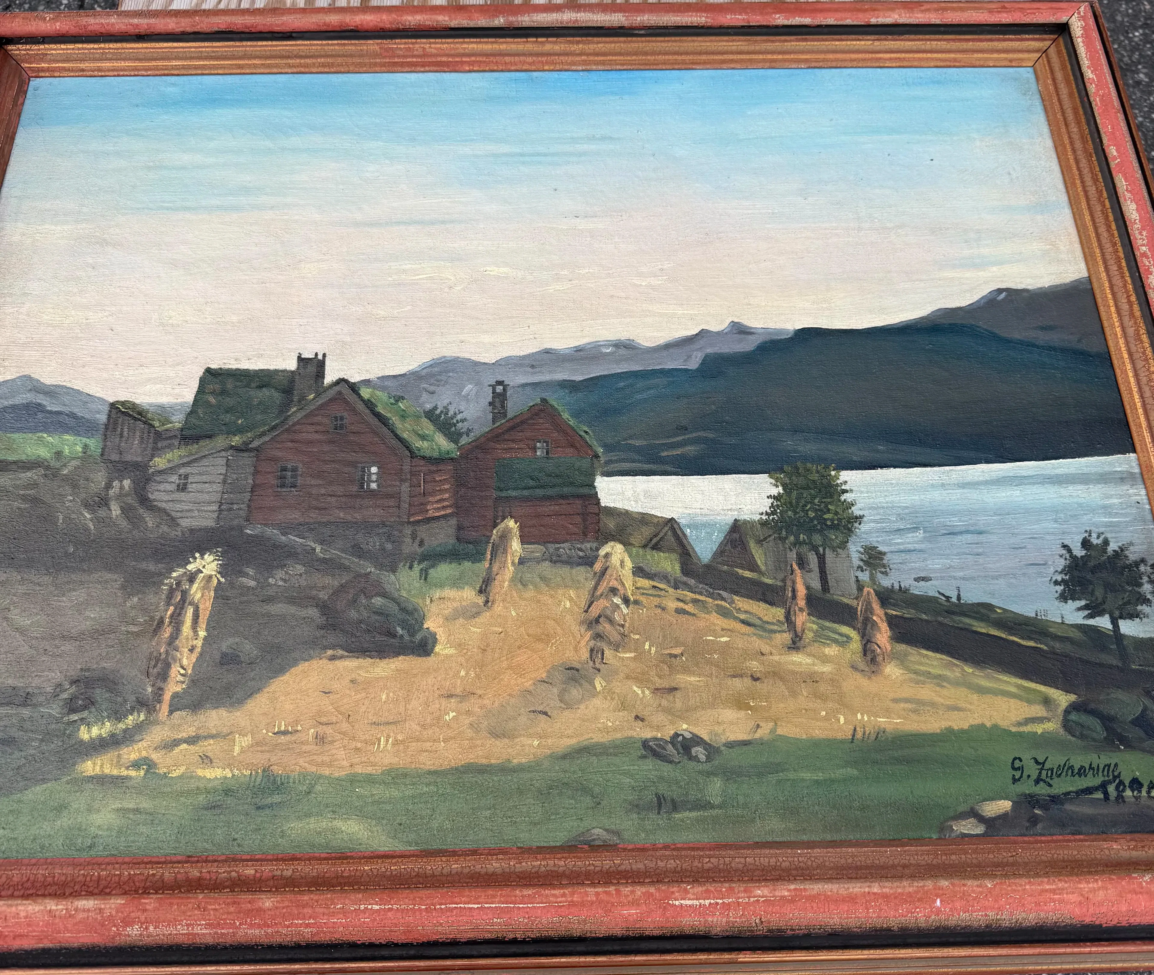 Olje På lerret G. Zakarisasen 1890