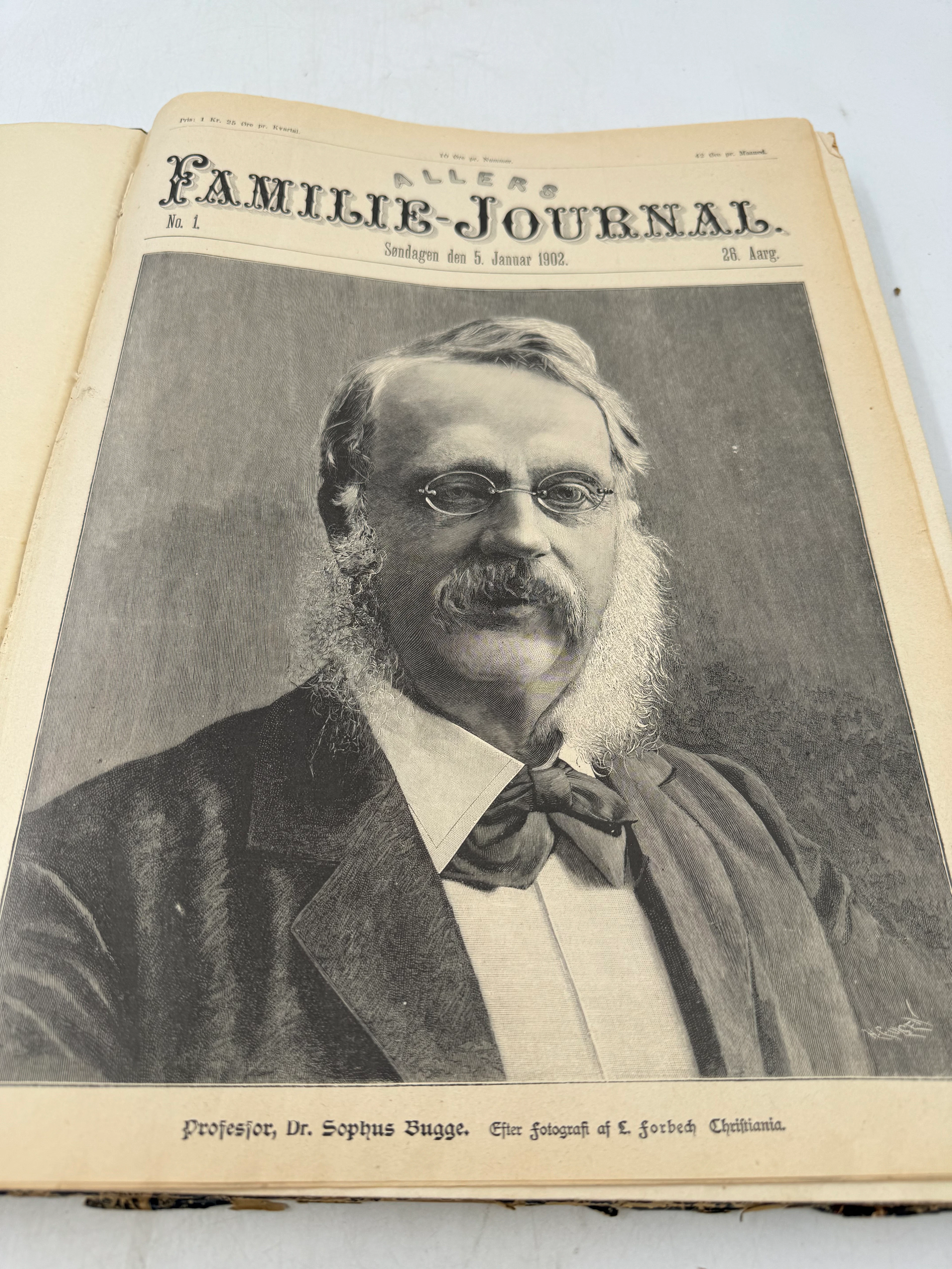 Bok Familiejournal fra 5 Jan 1902