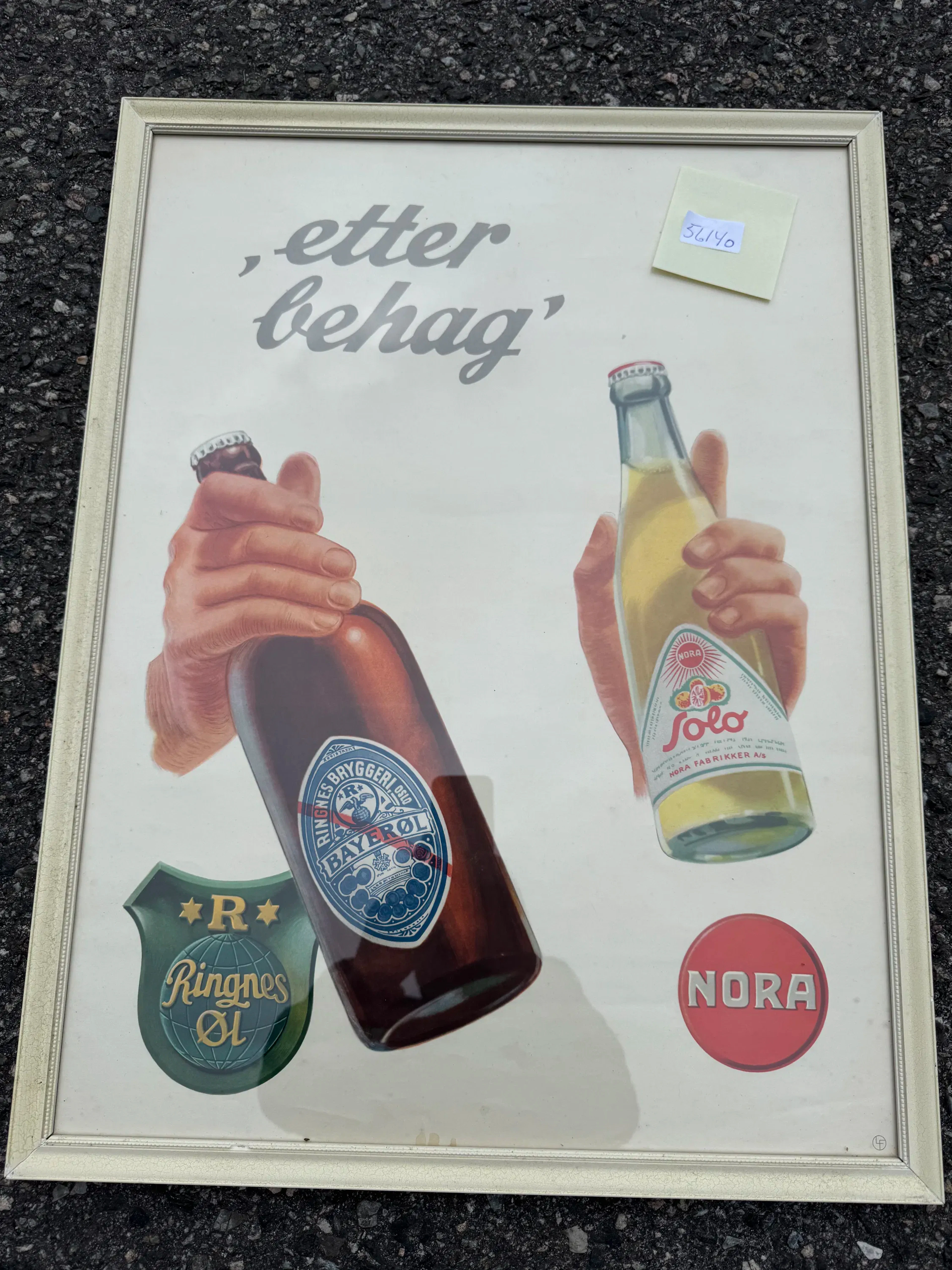Gml Nora Plakat 40-50 tallet