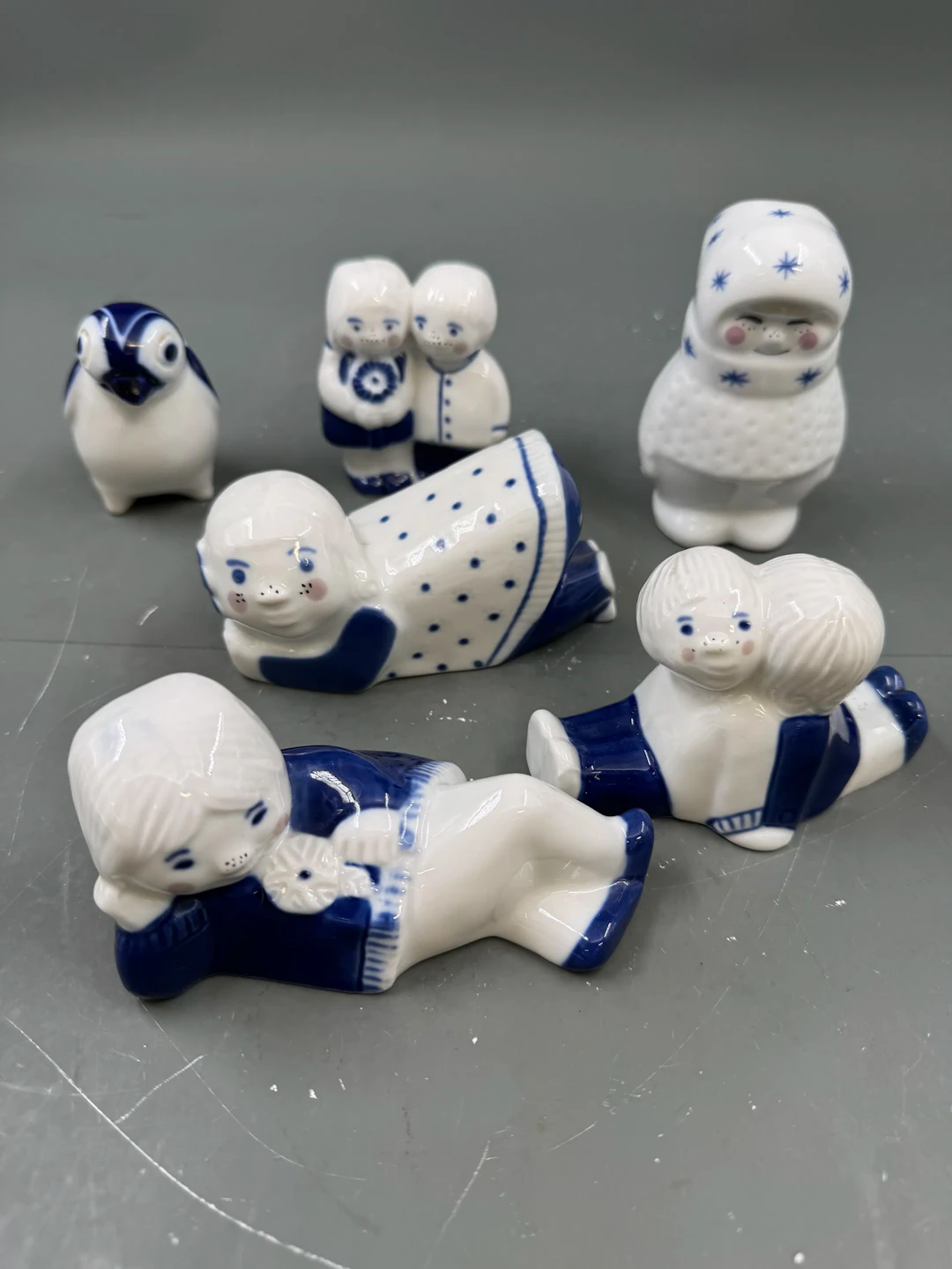 PP- Lott 6 stk figurer