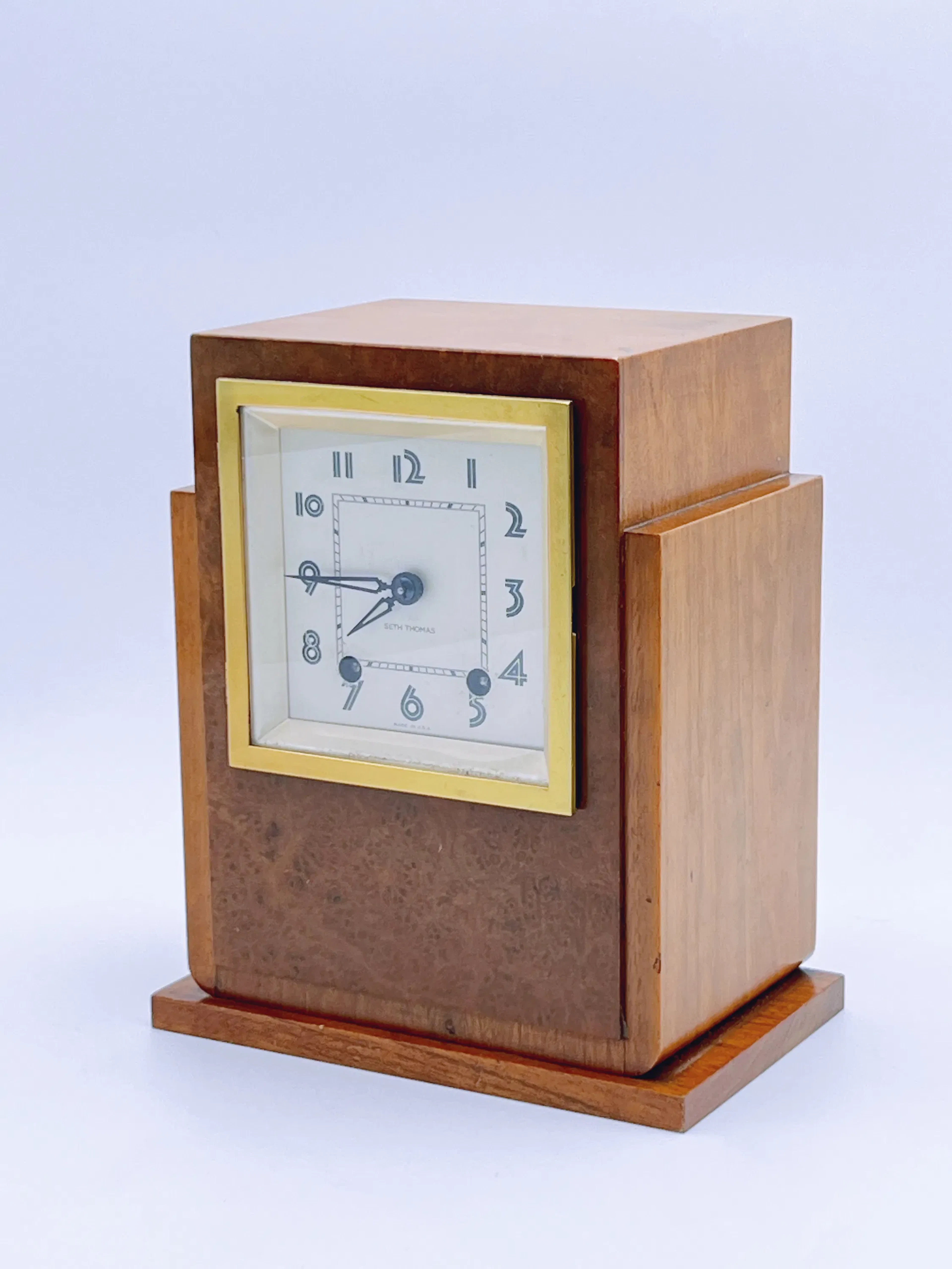 c.1930t Seth Thomas Art Deco Bordklokke