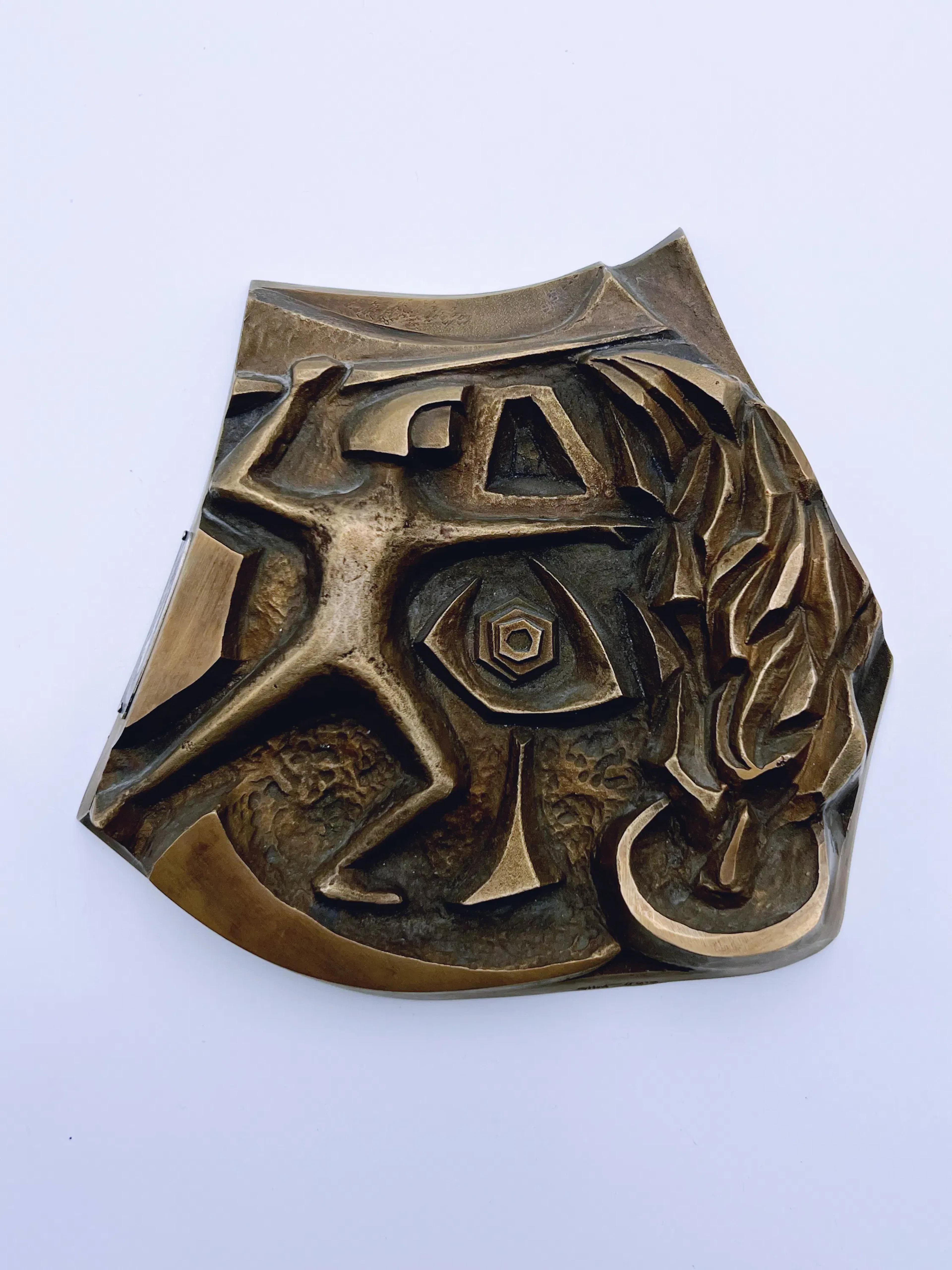 Eric Scott Robbert (1928–1999) Bronse Relieff Skulptur