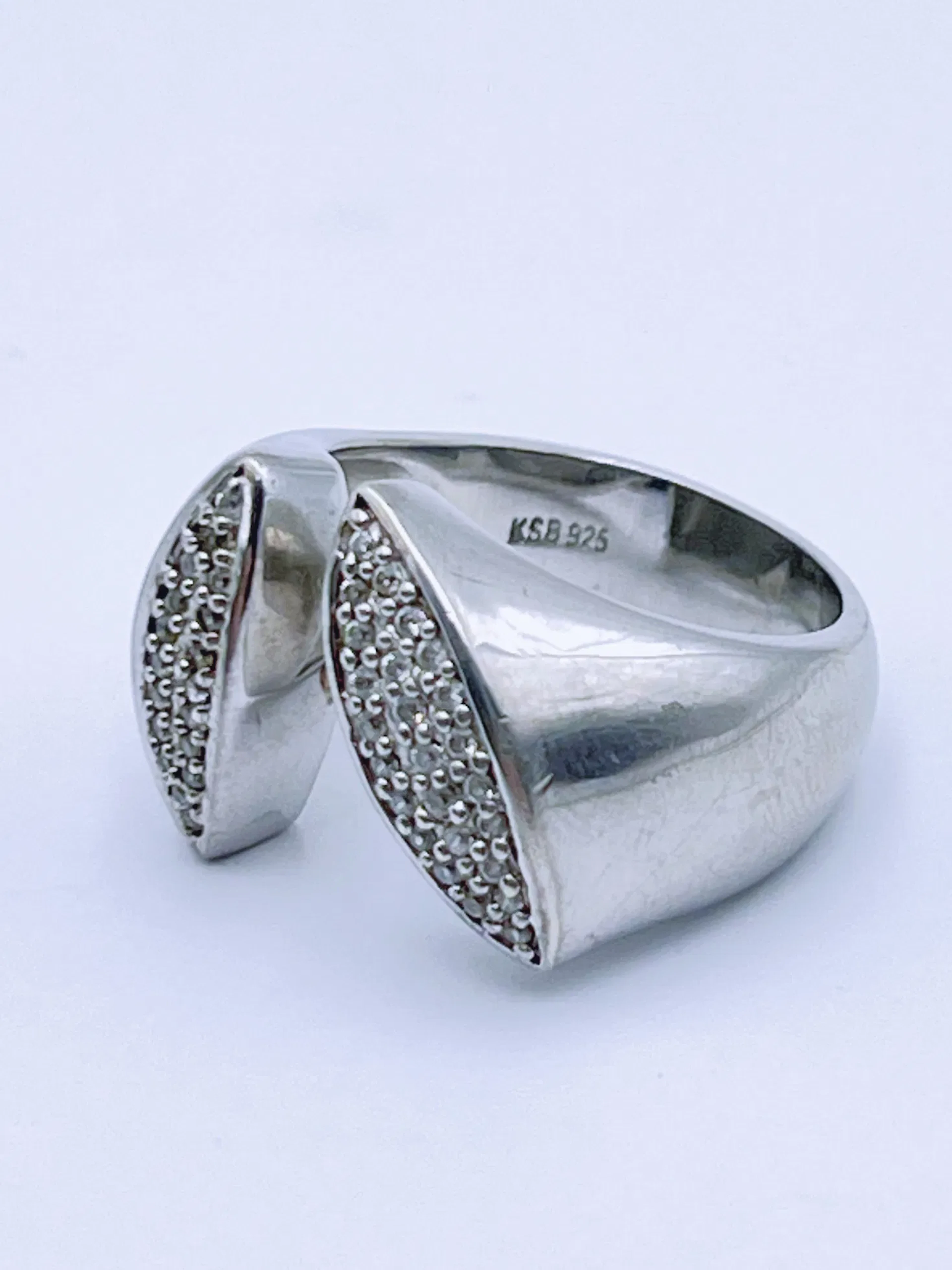 925S- Retro design ring "KSB"