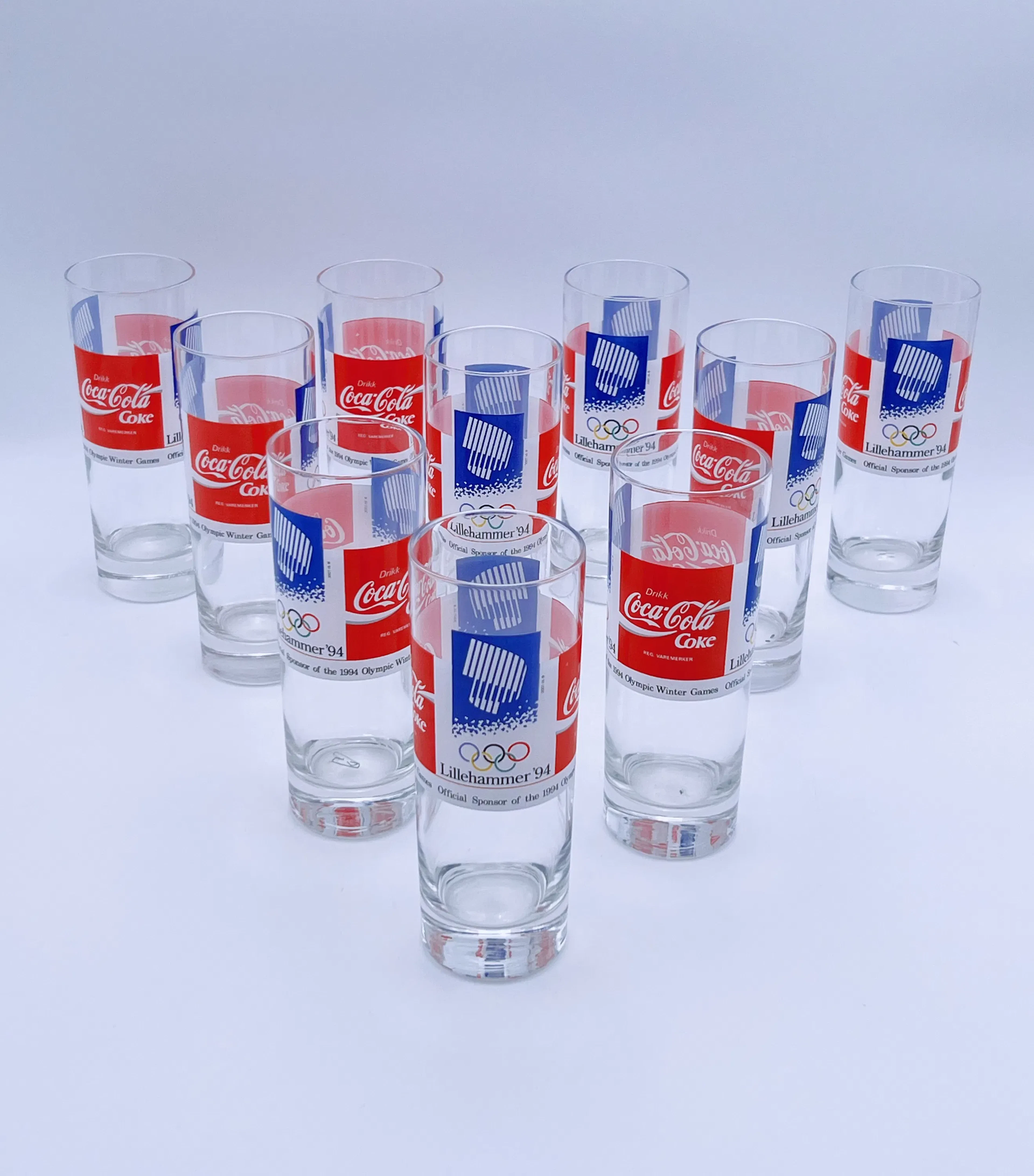 "OL 1994" Lillehammer Coca Cola glass