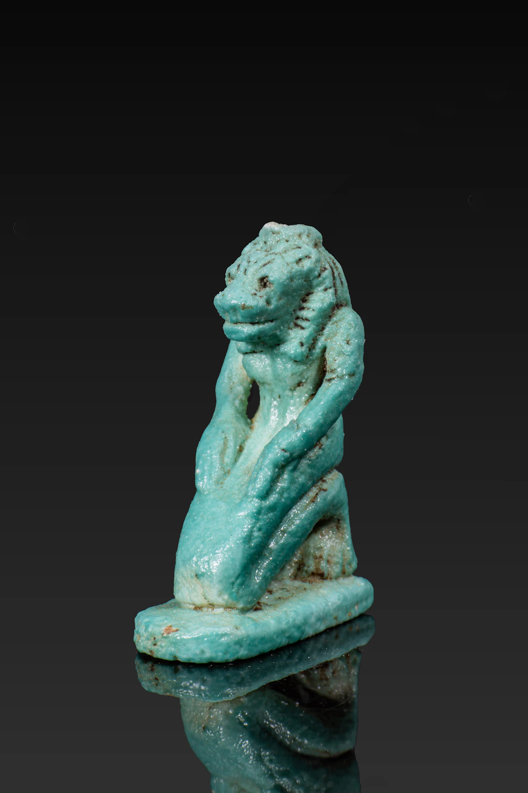 EGYPTIAN FAIENCE SEKHMET FIGURINE