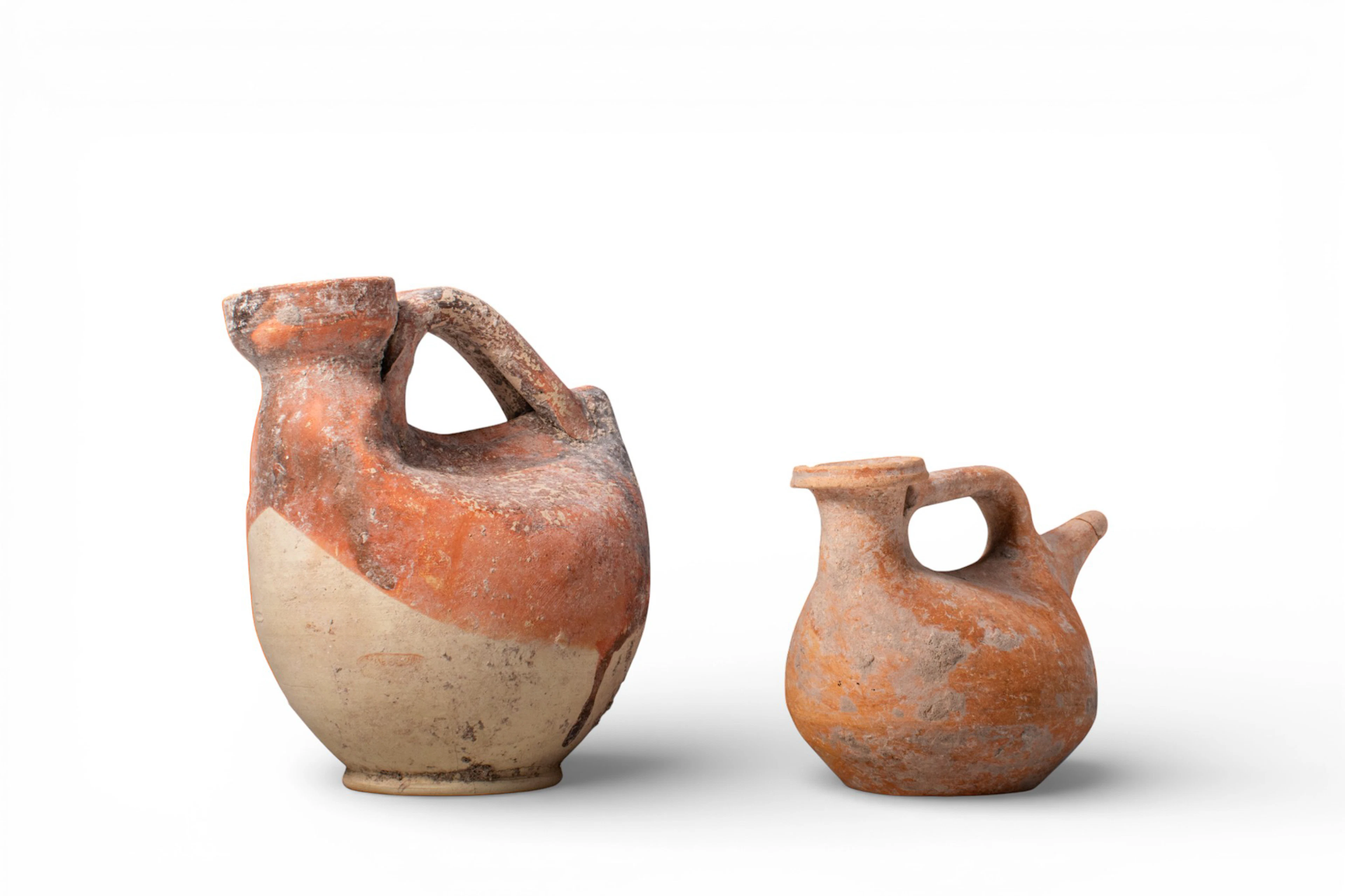 PAIR OF GREEK TERRACOTTA ASKOI