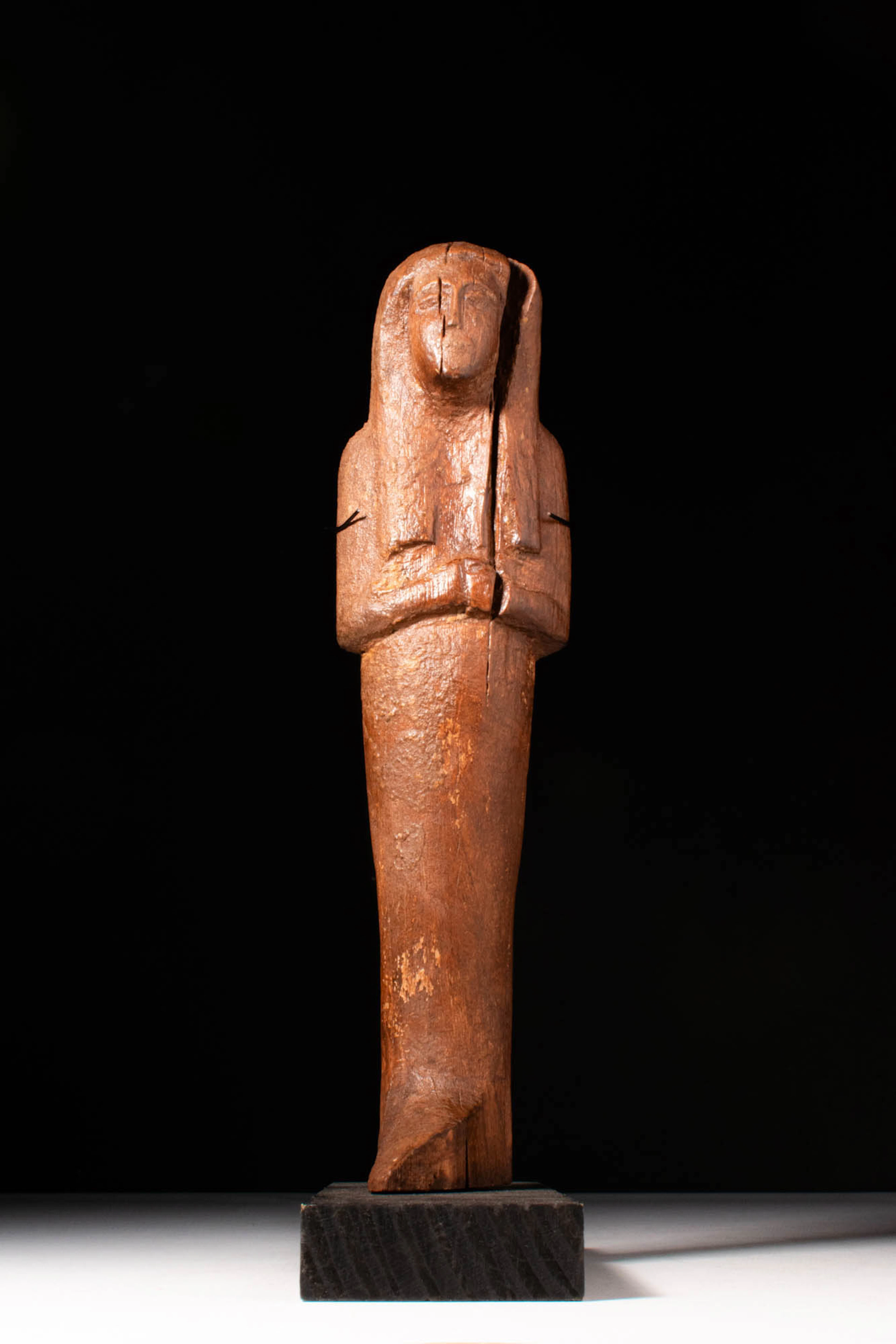 EGYPTIAN WOODEN USHABTI RAMESSIDE PERIOD