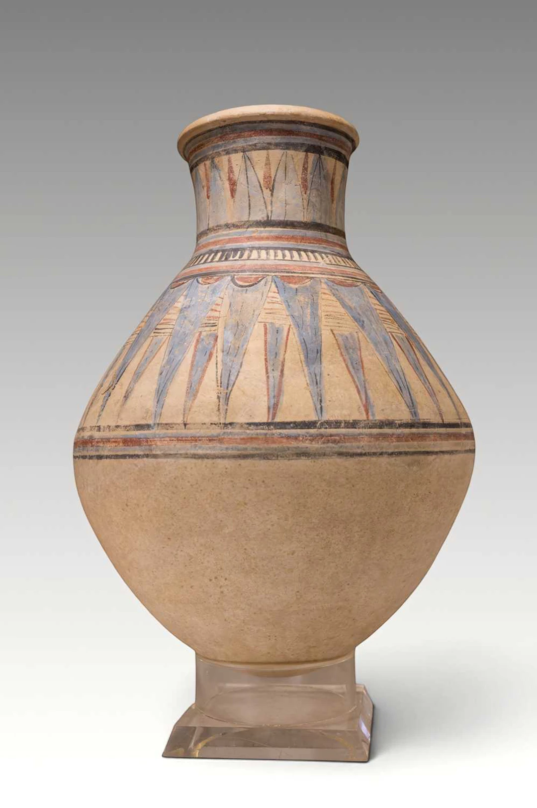 EGYPTIAN AMARNA PERIOD PAINTED POTTERY JAR