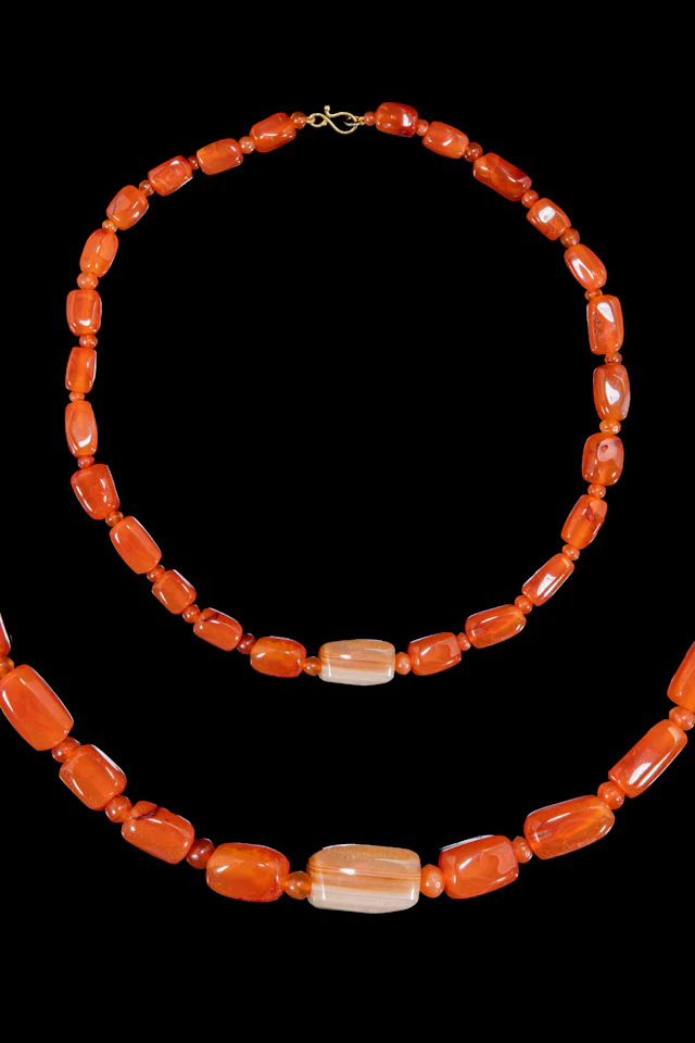 HELLENISTIC CARNELIAN BEAD NECKLACE