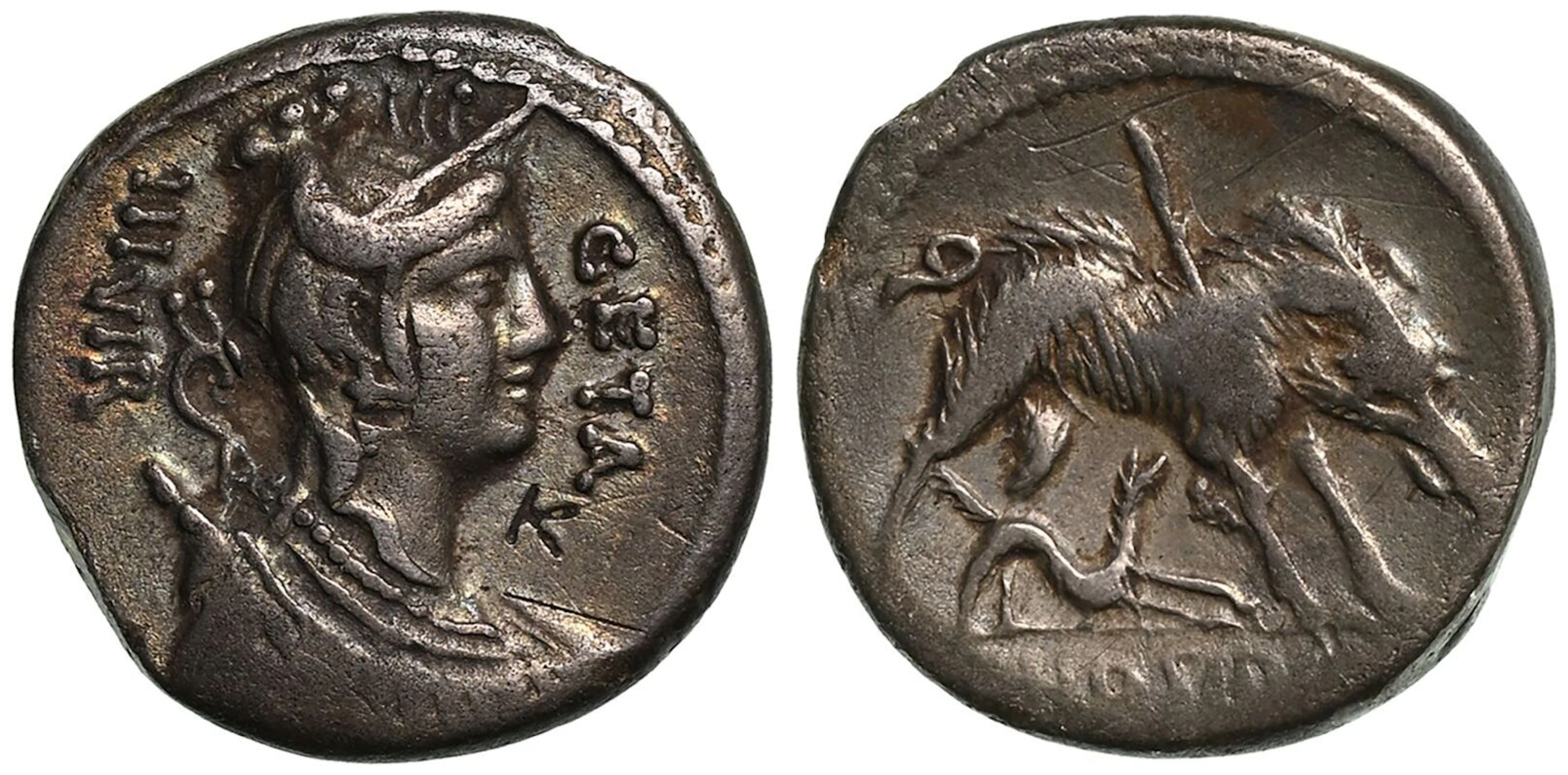 C. Hosidius C.f. Geta AR Denarius