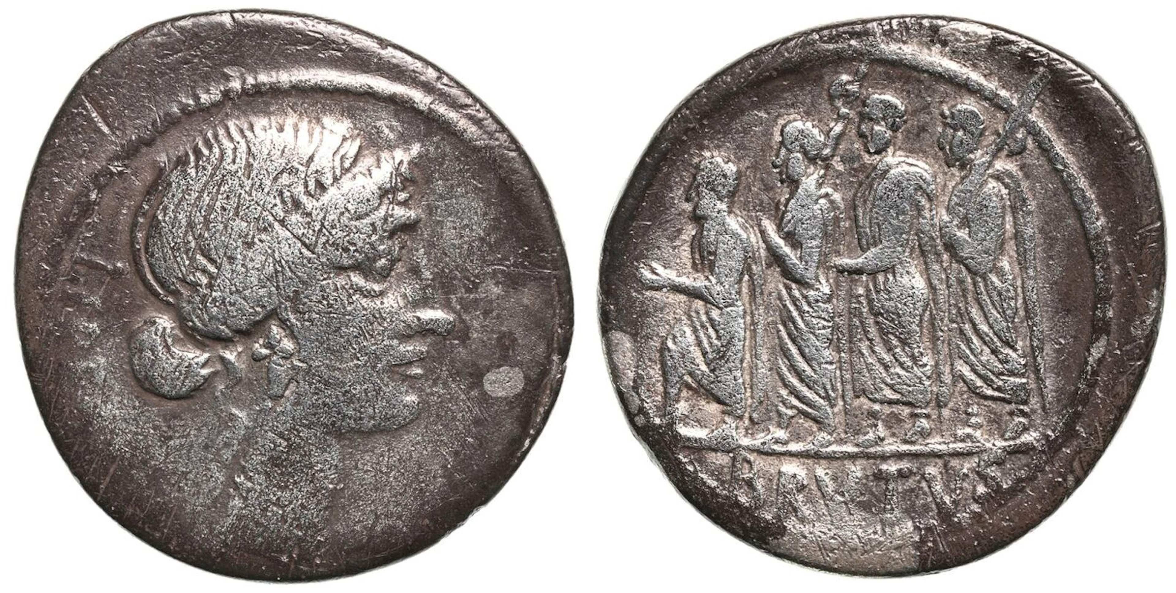 Q. Servilius Caepio (M. Junius) Brutus AR Denarius