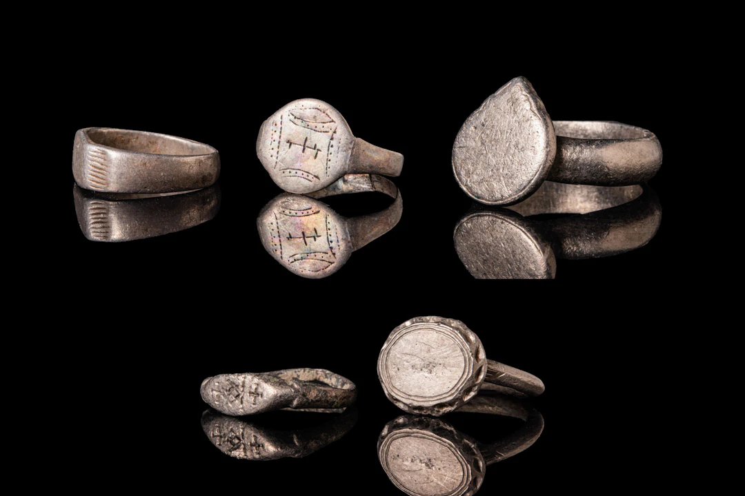 COLLECTION OF MEDIEVAL SILVER RINGS