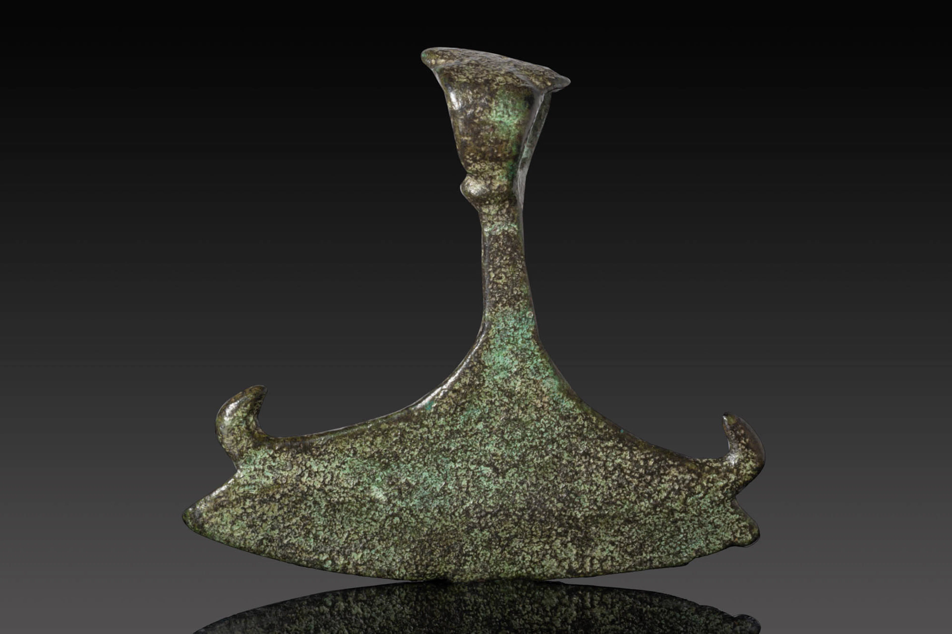 VIKING BRONZE AXE-SHAPED AMULET