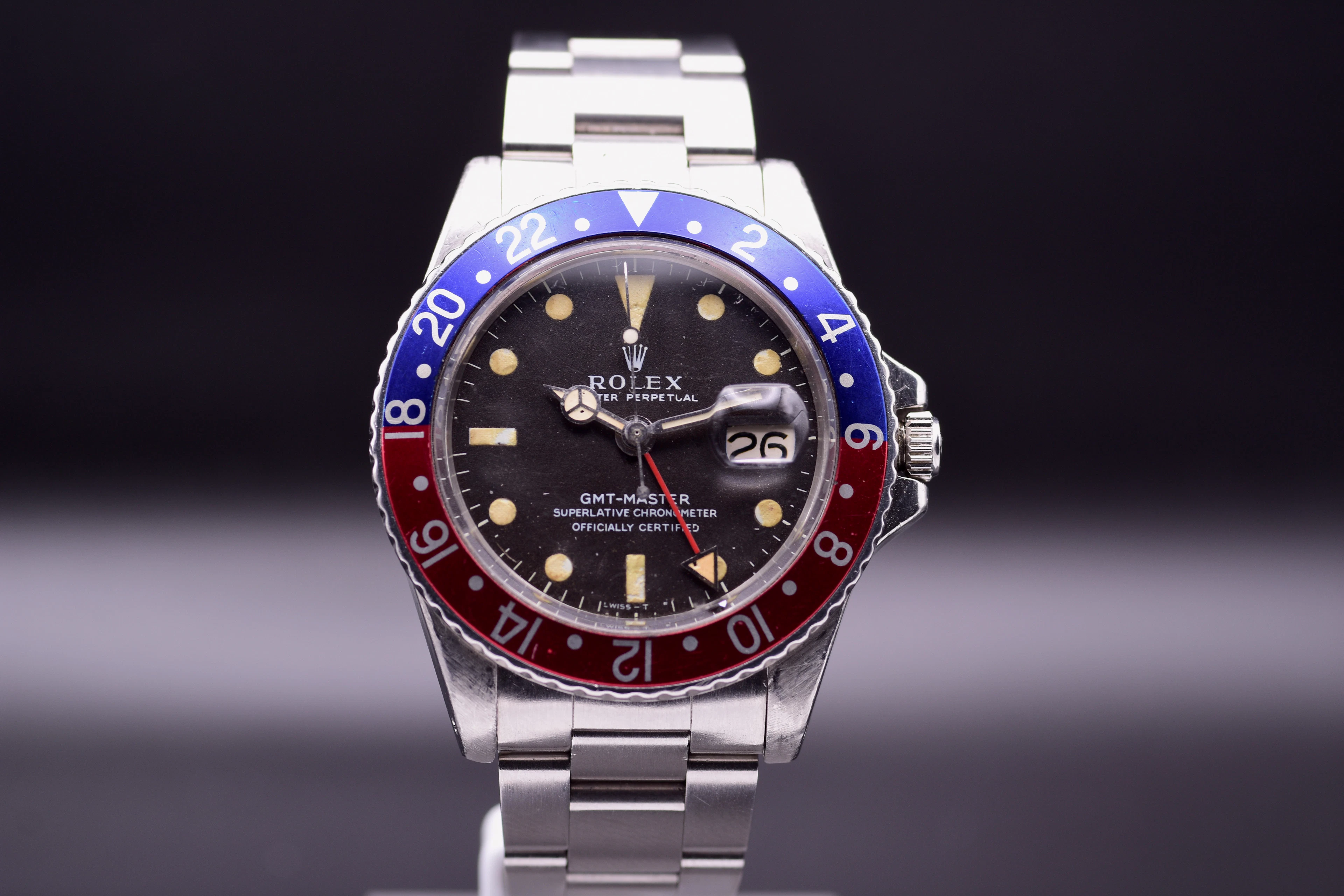 Rolex GMT Master REF 1675 Rare Long E "Pepsi" 1968 Including Box