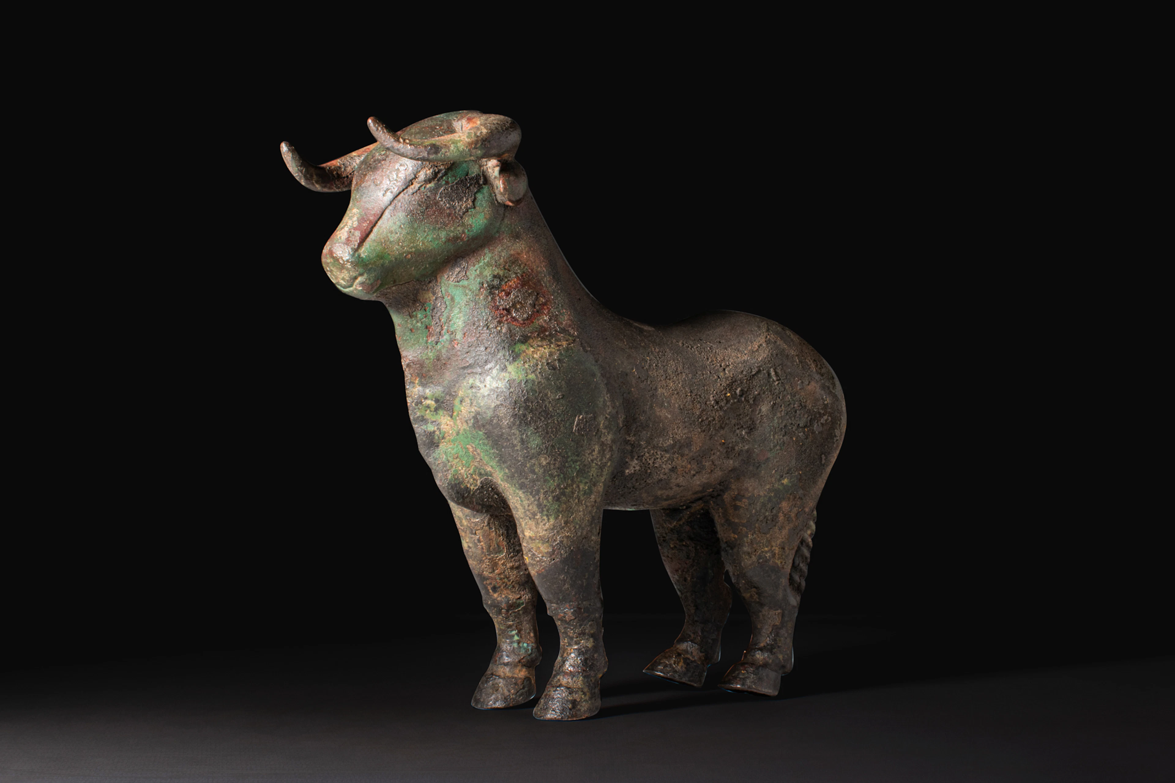 URARTIAN BRONZE FIGURINE OF A BULL