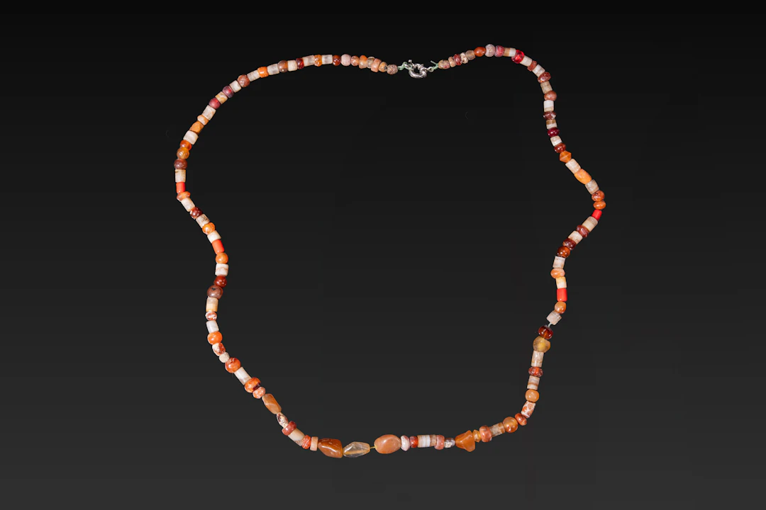 ROMAN STONE AND GLASS NECKLACE