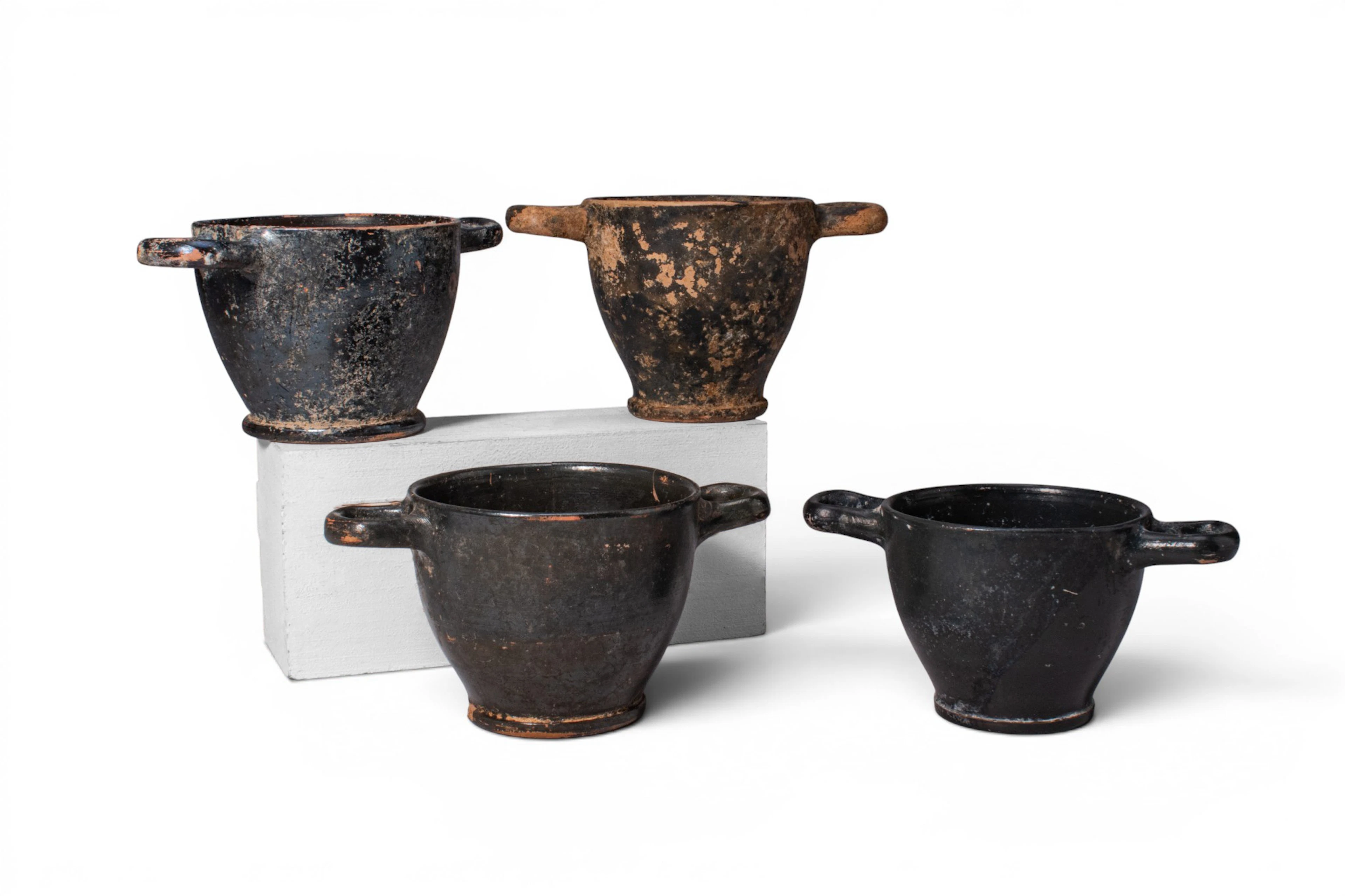 COLLECTION OF GREEK BLACK-GLAZED SKYPHOI