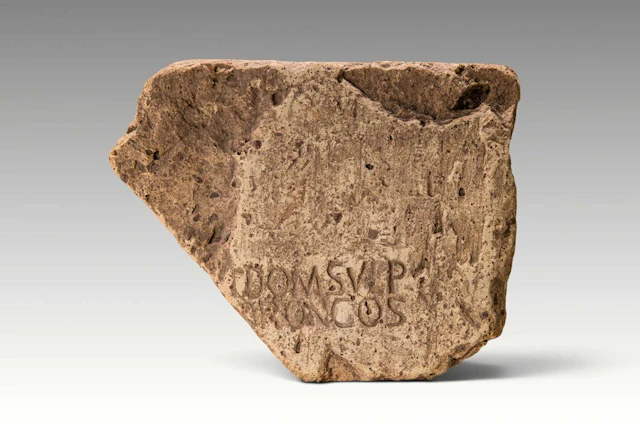 ROMAN LEGIONARY TERRACOTTA BRICK WITH STAMPED INSCRIPTION