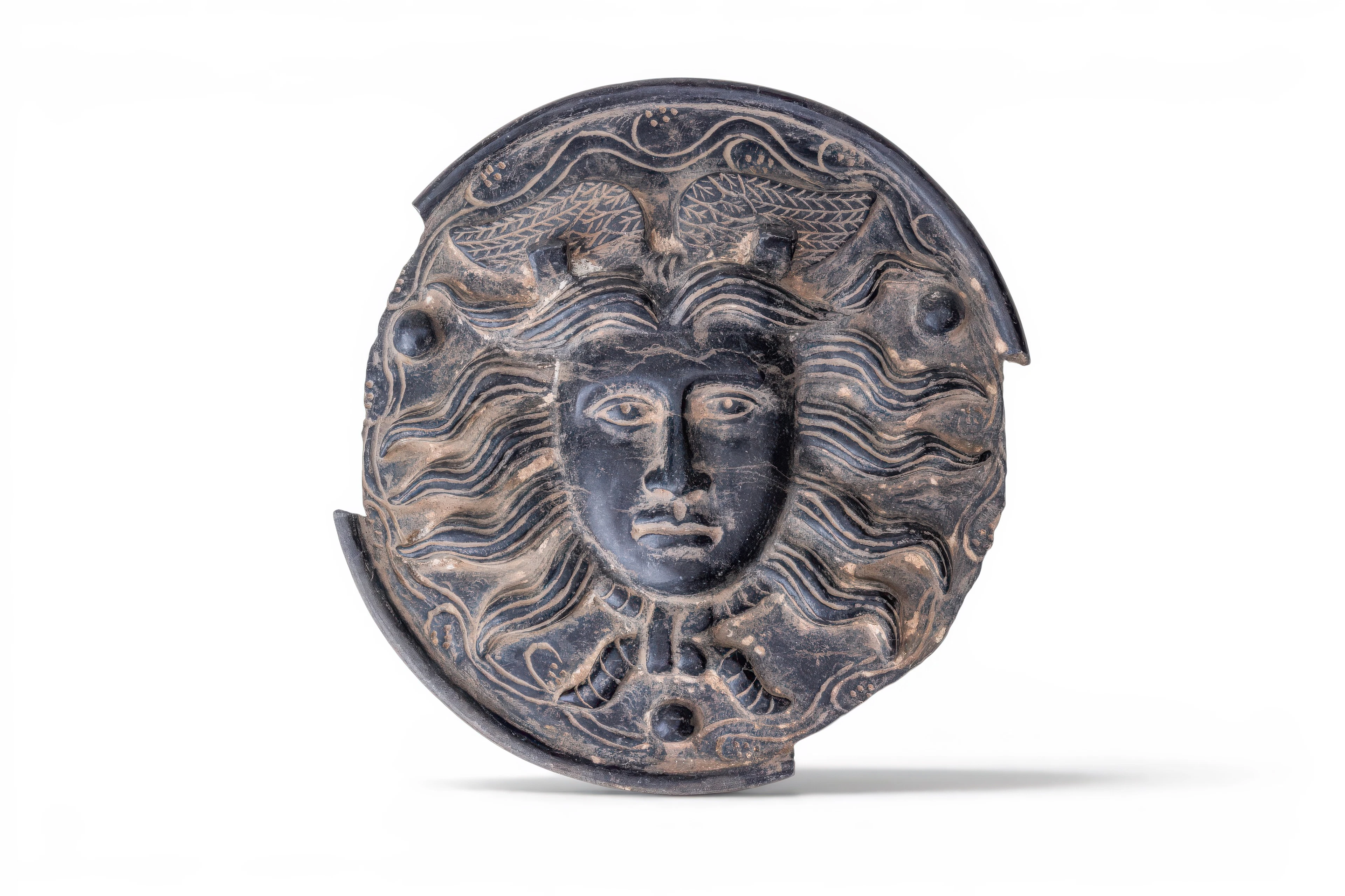 ROMAN STONE PHALERA WITH MEDUSA