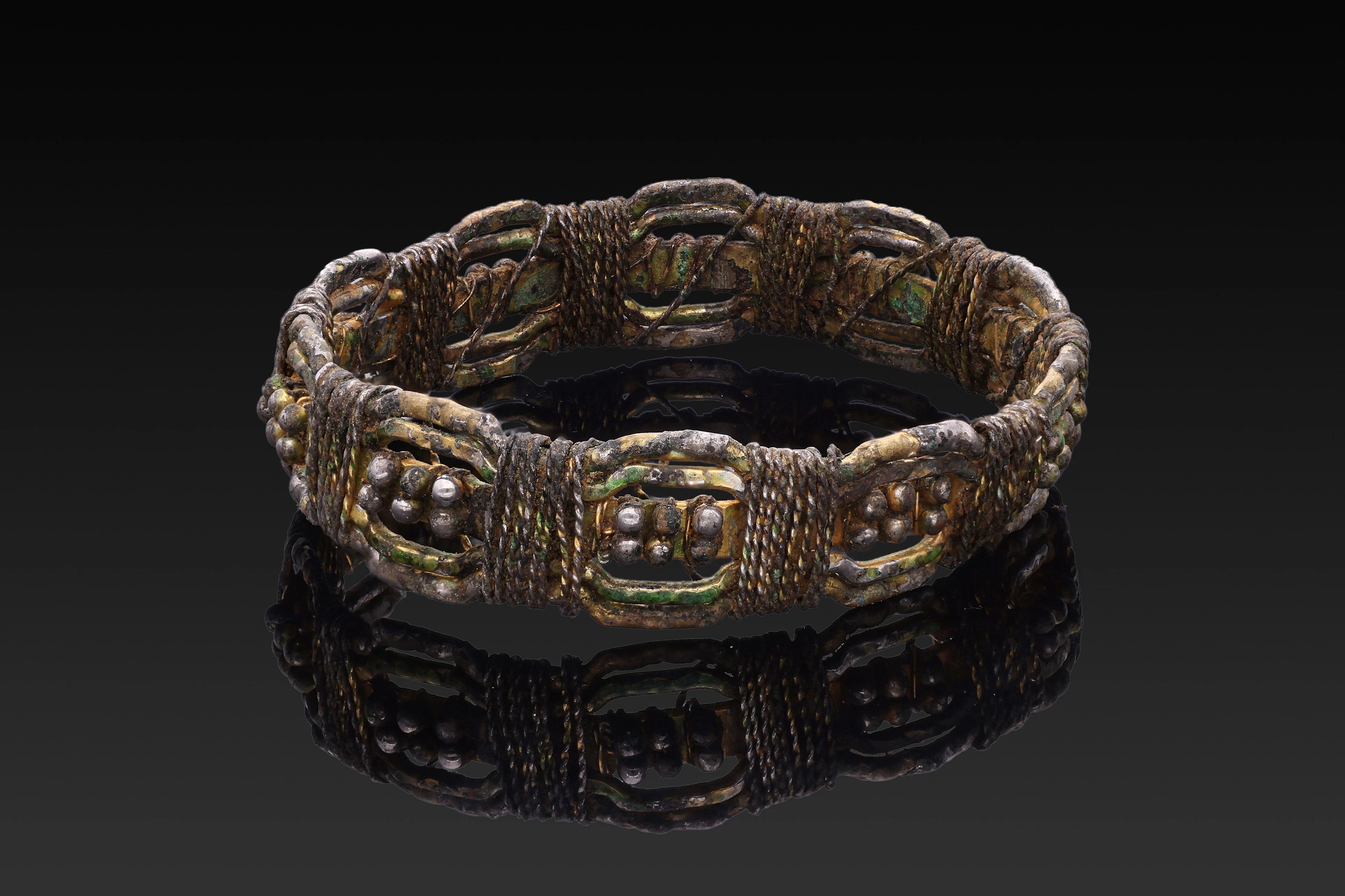 MUGHAL SILVER-GILT BRACELET