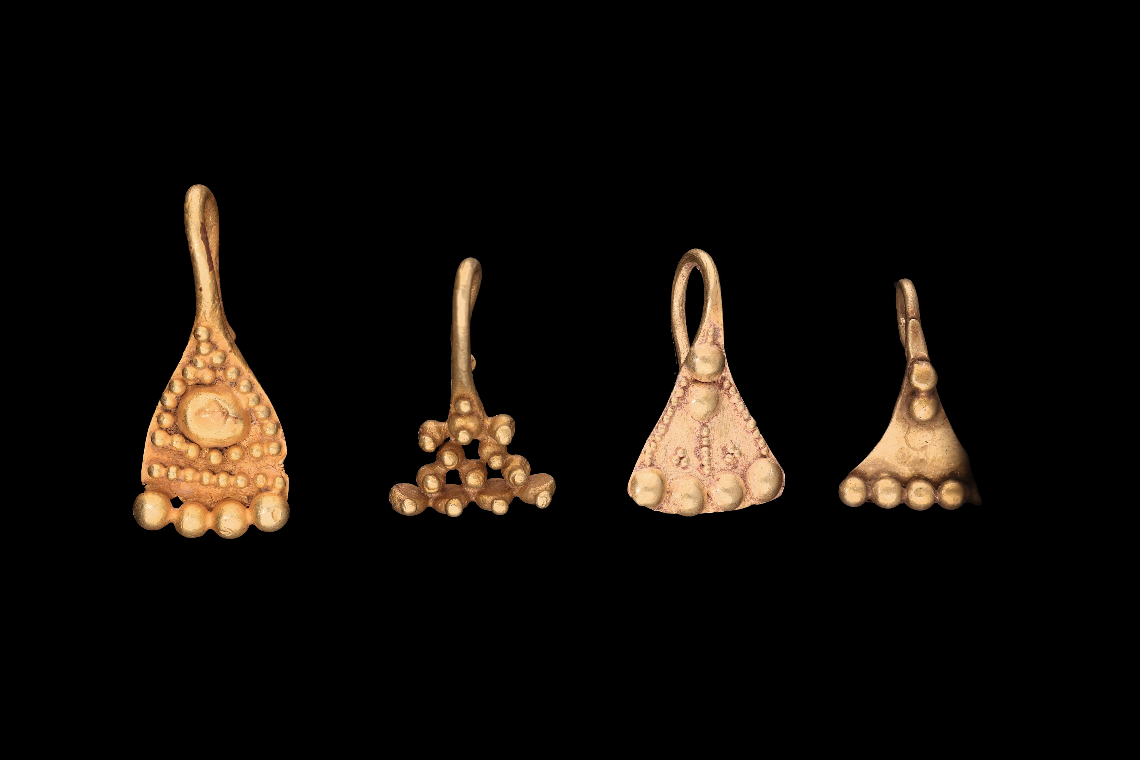 COLLECTION OF GREEK GOLD PENDANTS