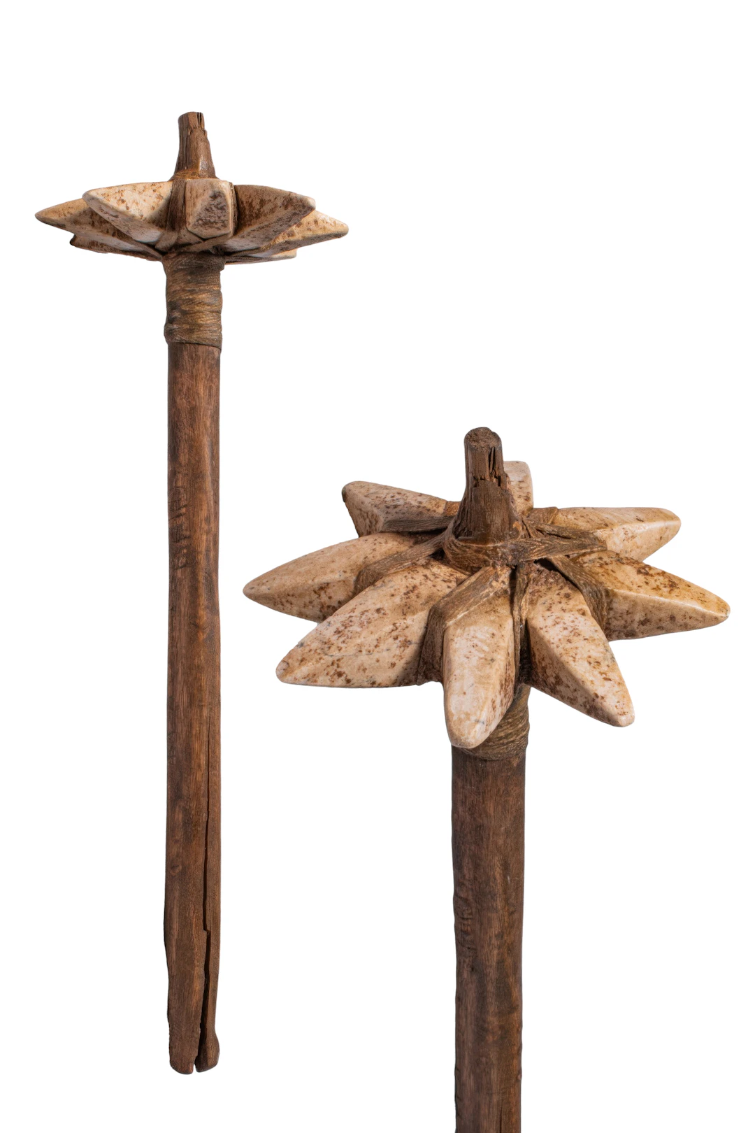 MESOPOTAMIAN STONE AND WOOD STAR-SHAPED MACE